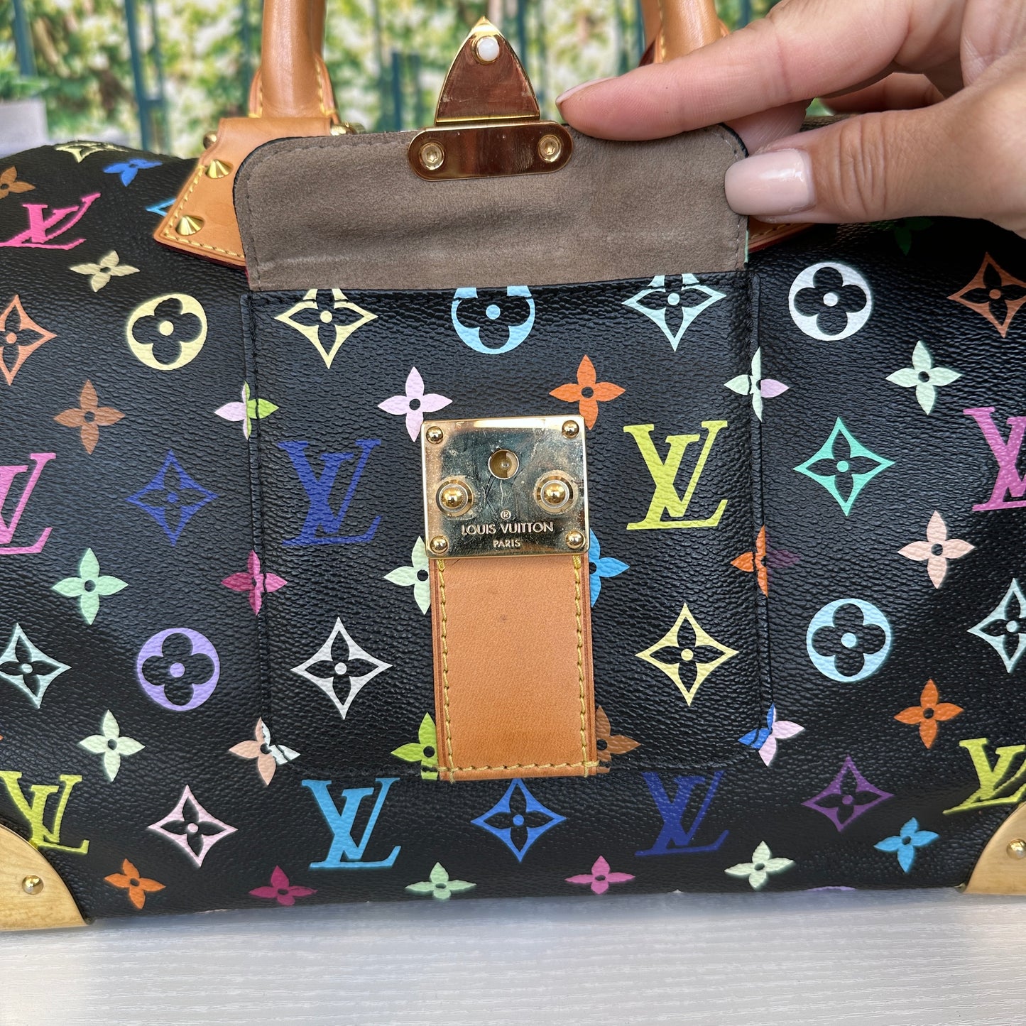 Louis Vuitton Murakami Black Multicolor Speedy 30