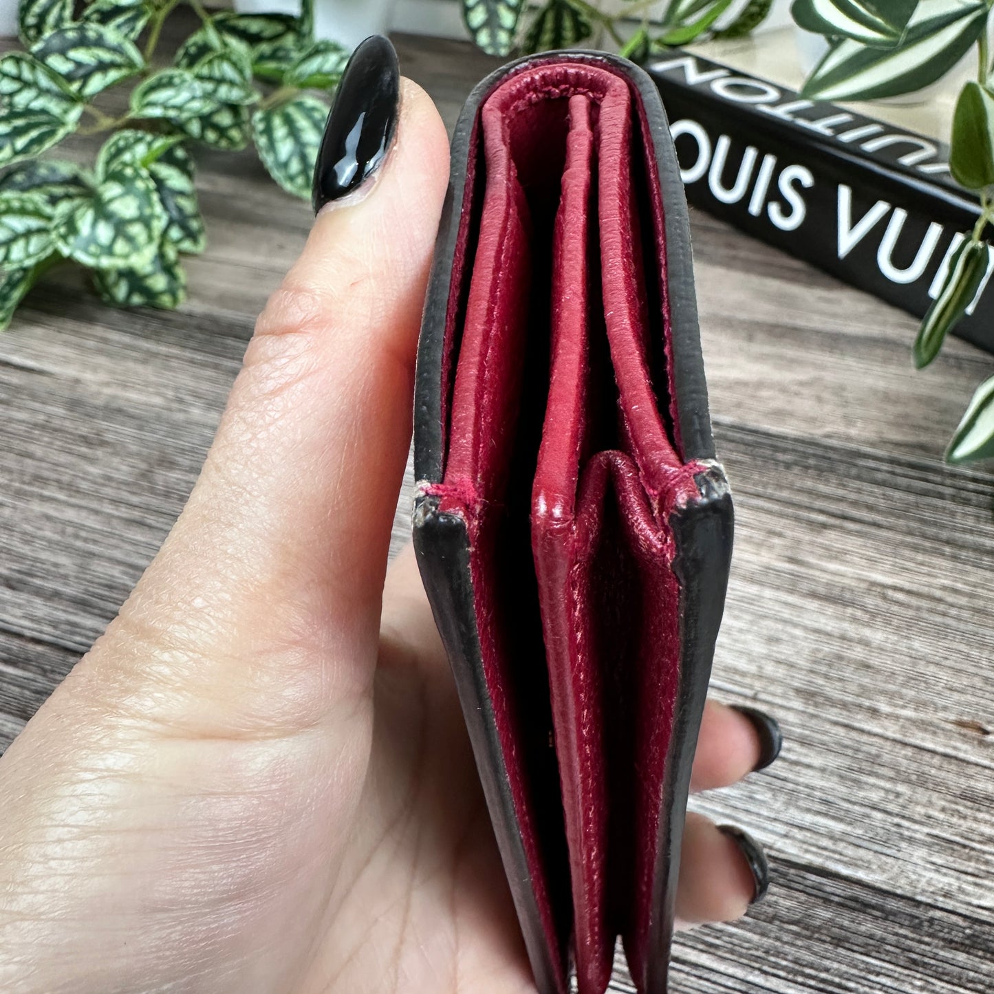 Gucci Supreme Monogram Tian Card Case Beige Multicolor Red