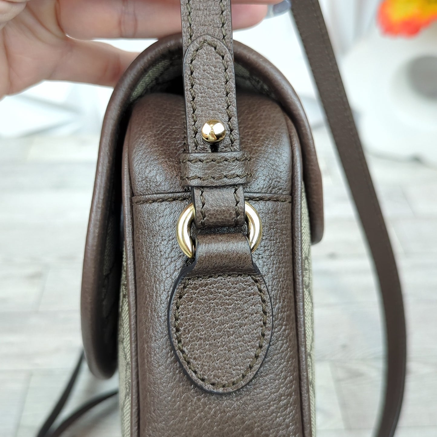 Gucci Embossed Initials Ophidia Shoulder Bag