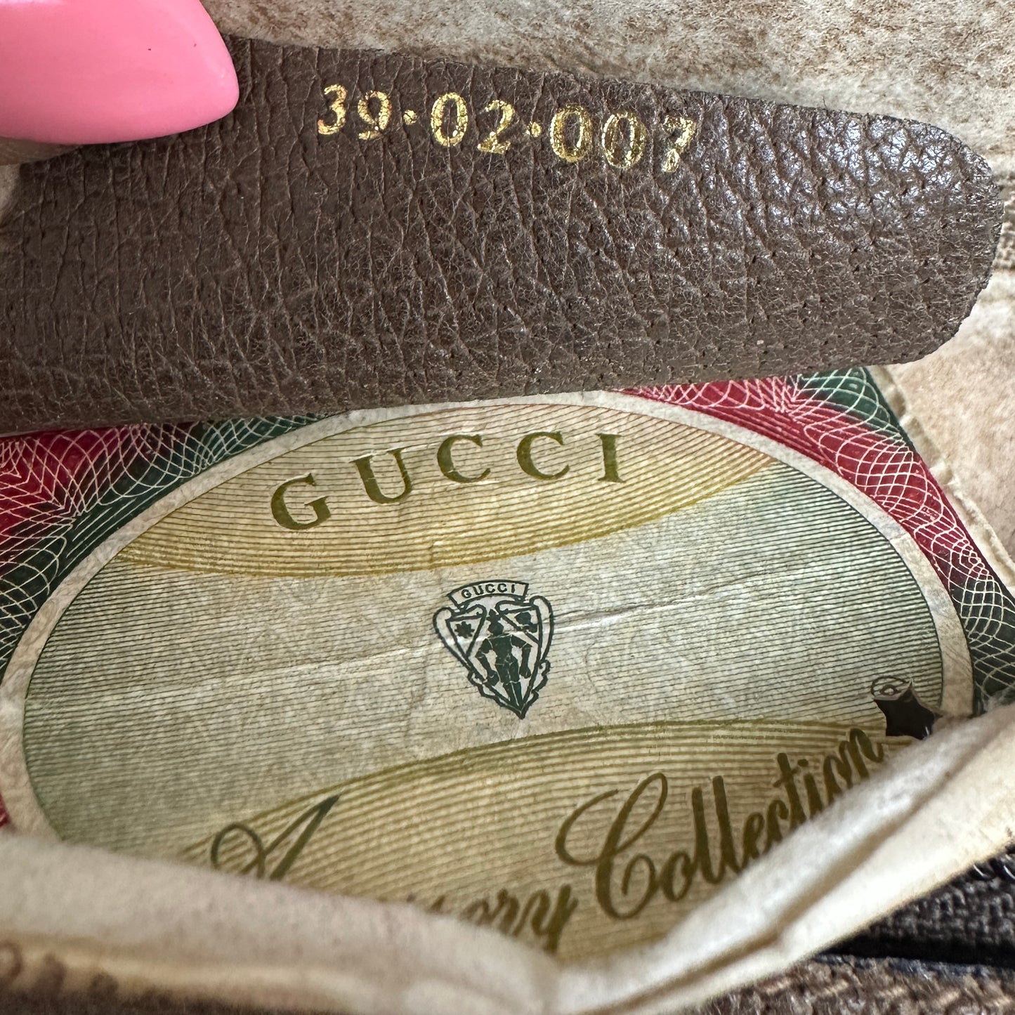 Gucci Vintage Supreme Sherry Boston Bag