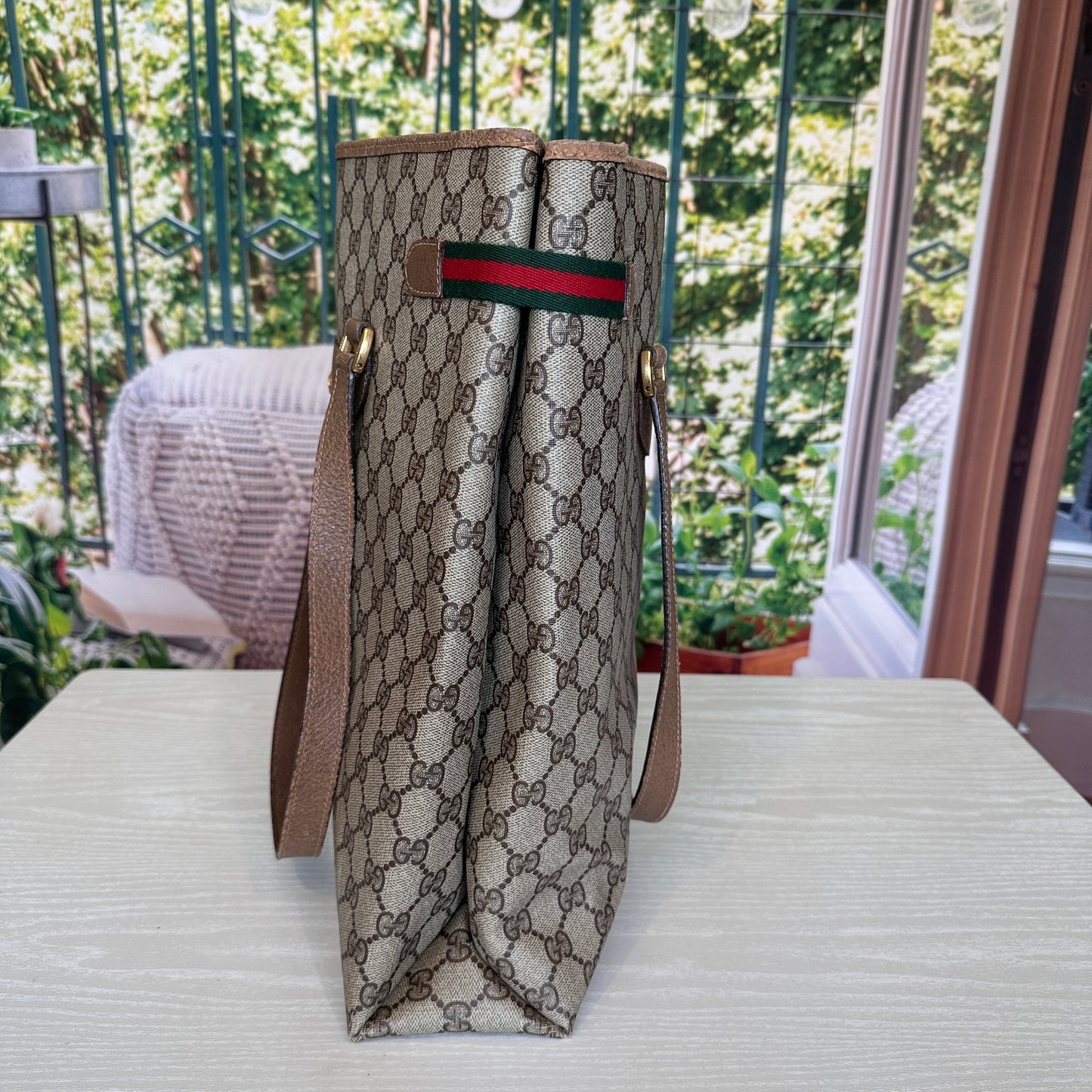 Gucci Beige GG Supreme Monogram Canvas Tote bag