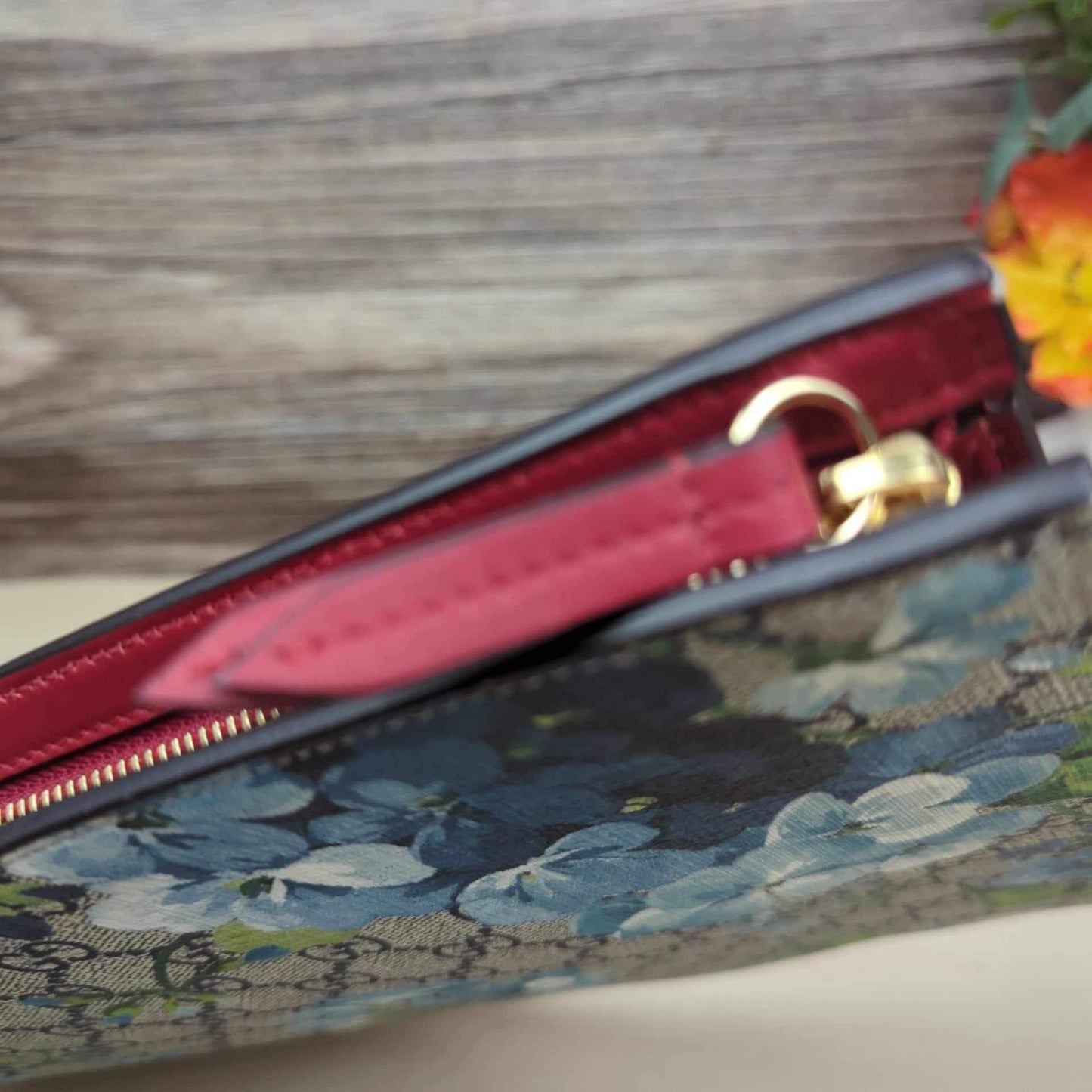 Gucci Blue Blooms Large Tablet Documents Holder