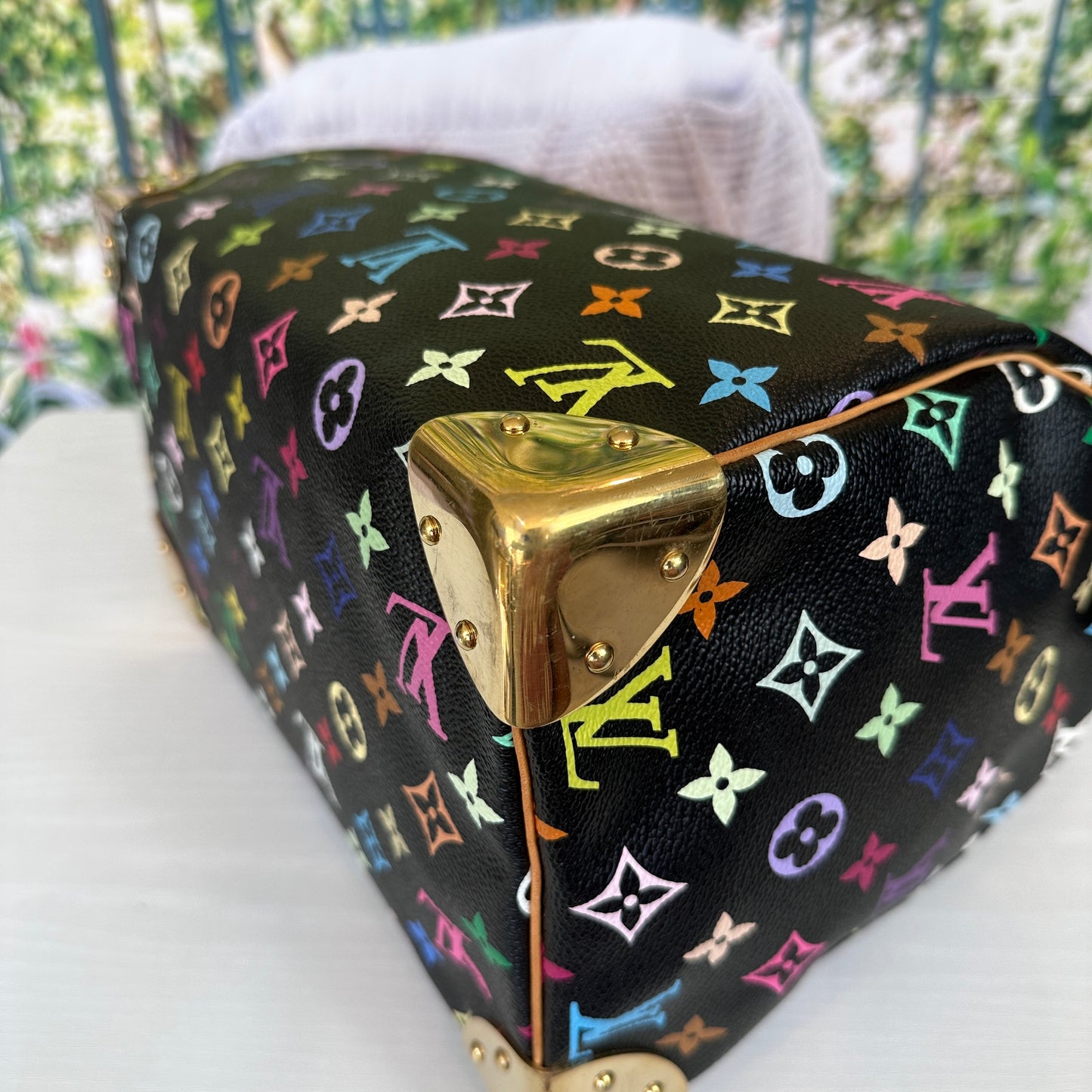 Louis Vuitton Murakami Black Multicolor Speedy 30
