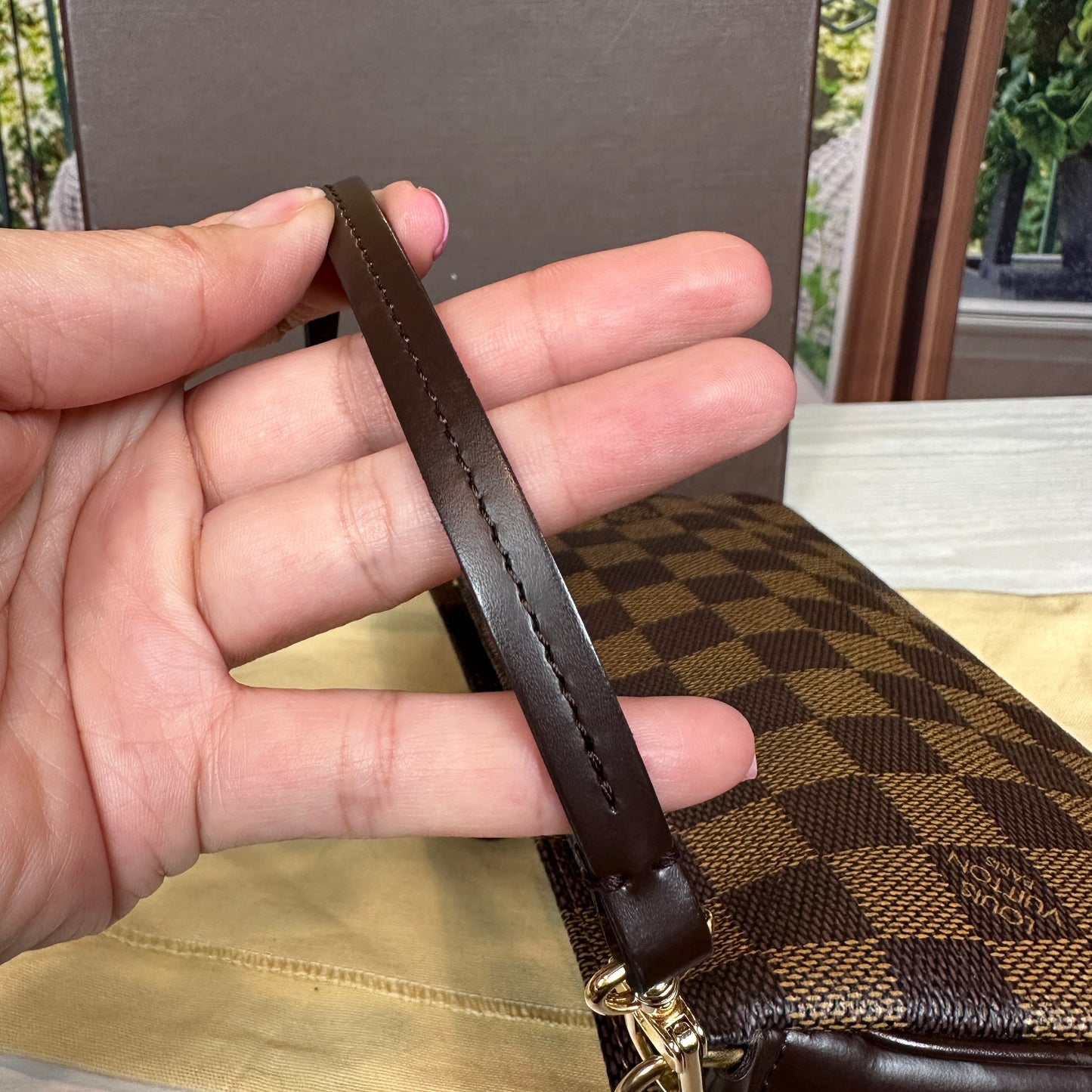 Louis Vuitton Damier Ebene Navona Pochette Accessories
