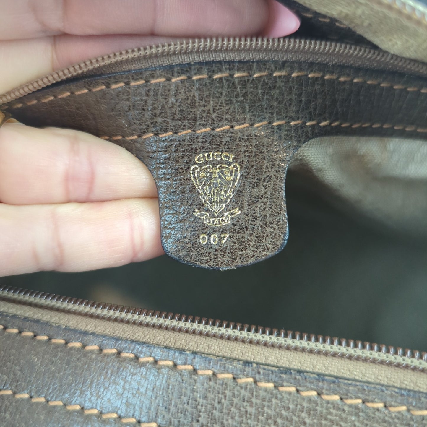 Gucci Vintage Two Way Boston Bag