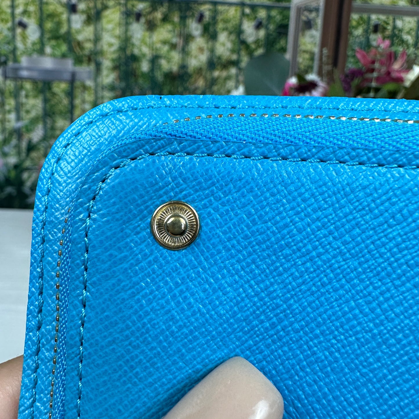 Louis Vuitton Rare Turquoise Blue Monogram Insolite Wallet