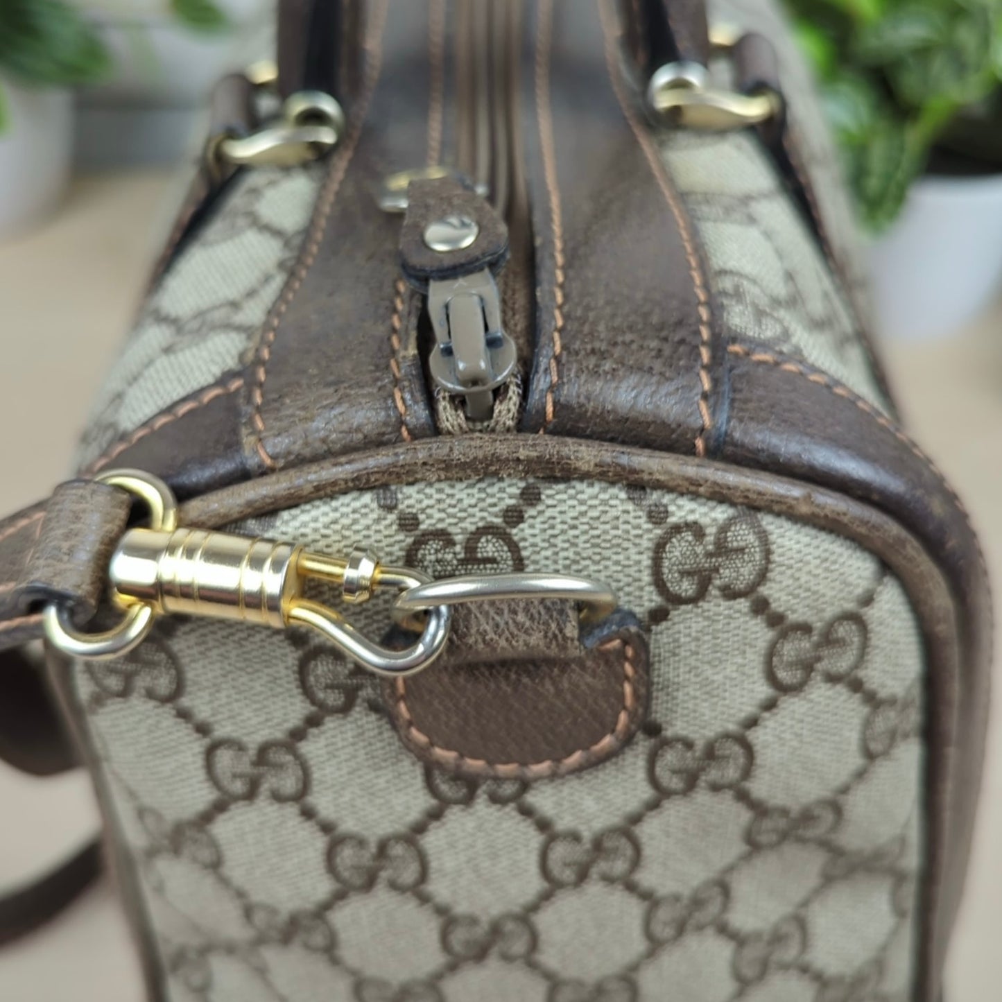 Gucci Vintage Two Way Boston Bag
