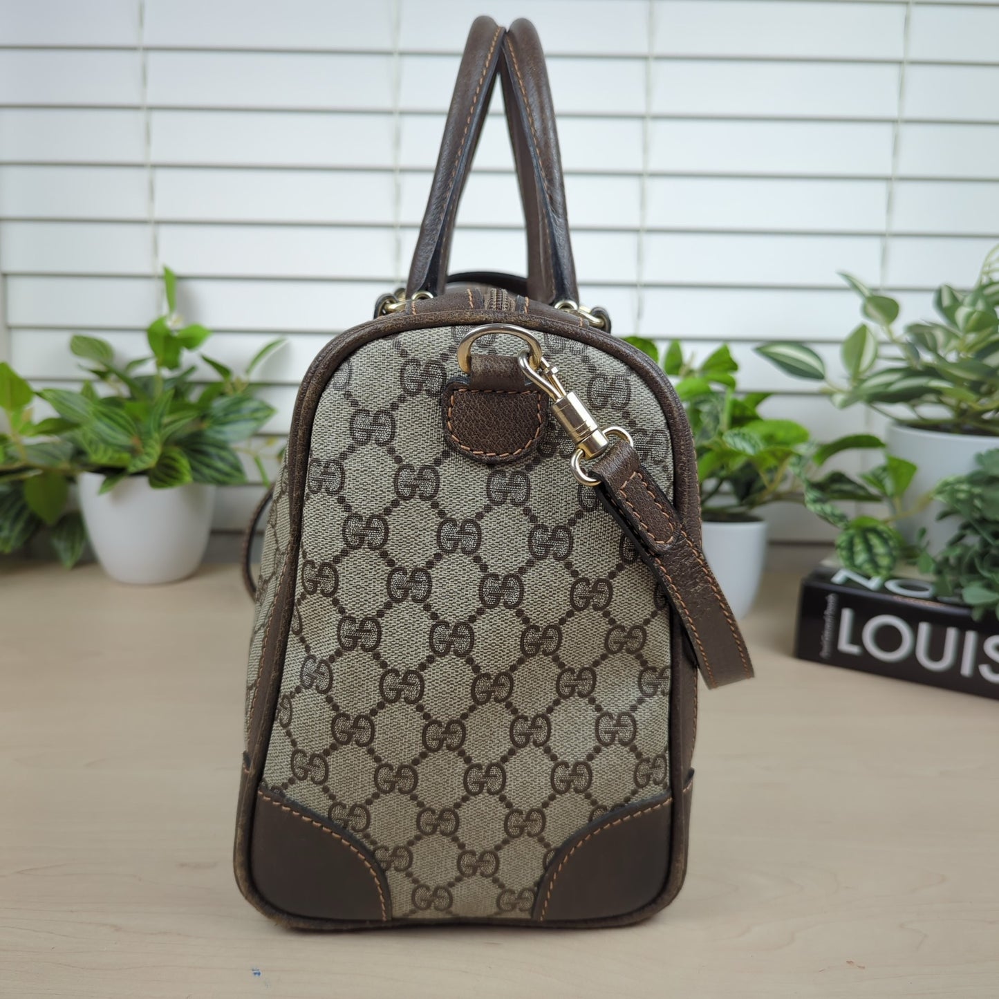 Gucci Vintage Two Way Boston Bag