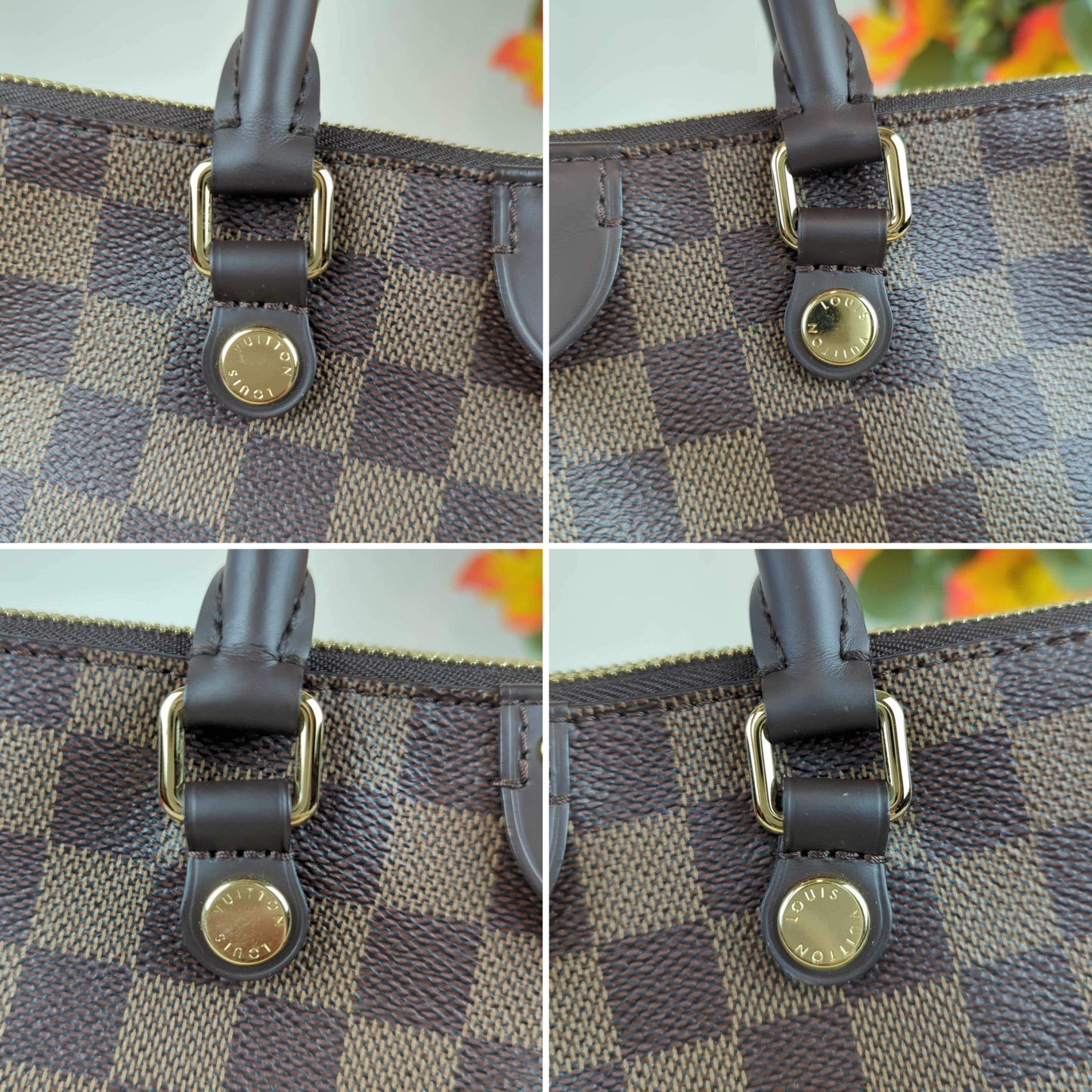 Louis Vuitton Damier Siena PM Two Way Crossbody Bag