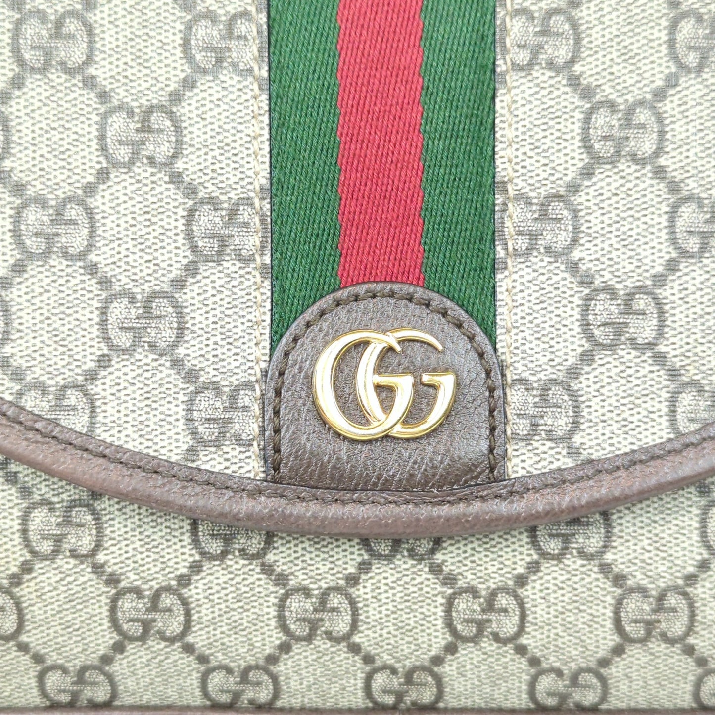 Gucci Embossed Initials Ophidia Shoulder Bag