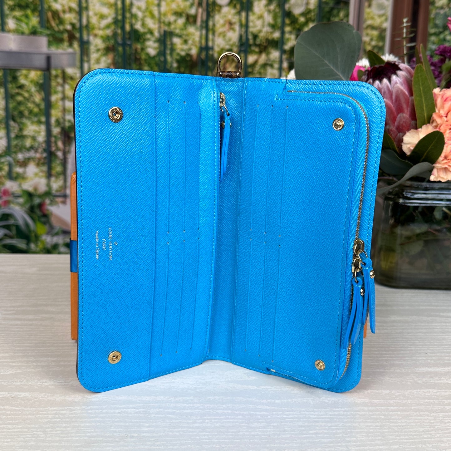 Louis Vuitton Rare Turquoise Blue Monogram Insolite Wallet