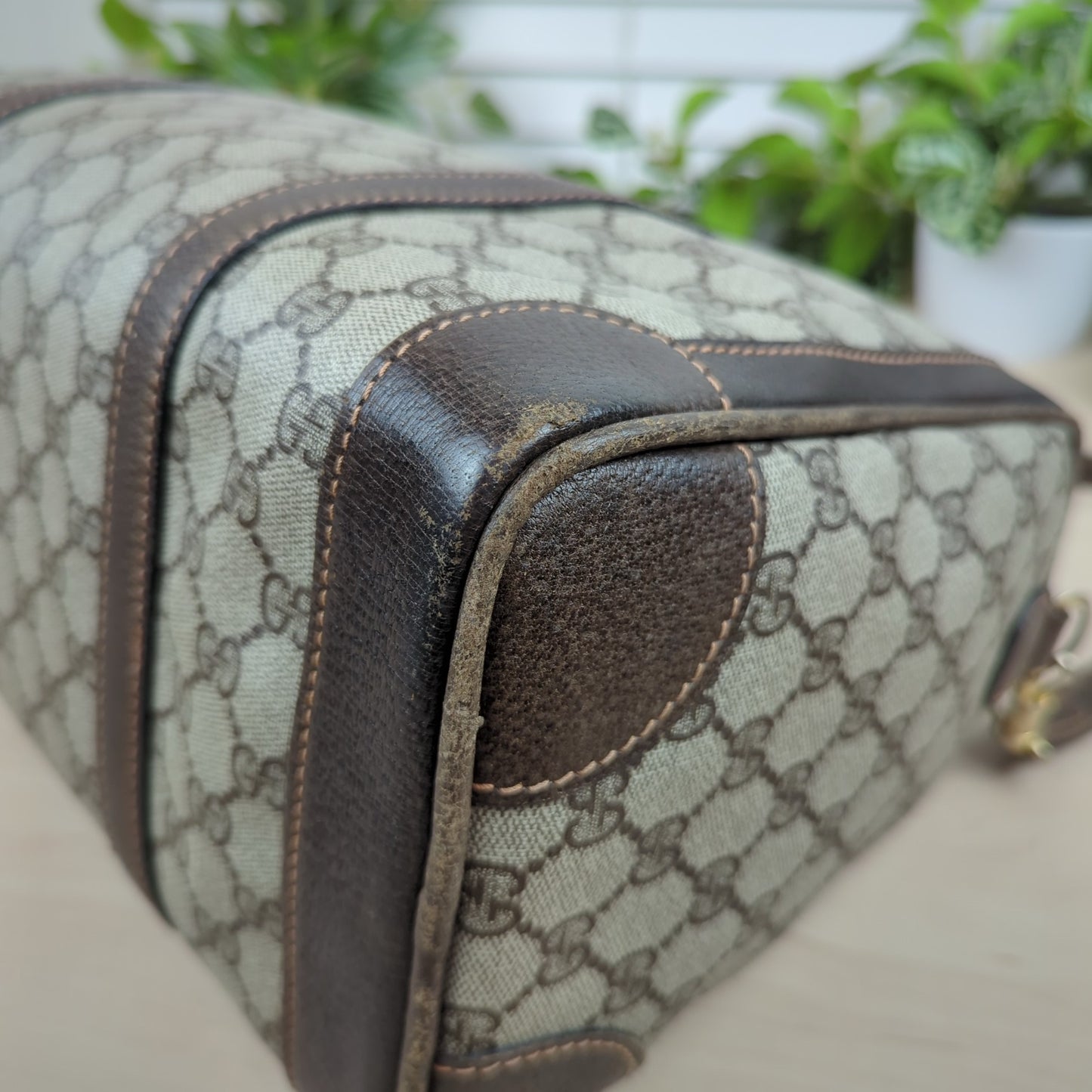 Gucci Vintage Two Way Boston Bag