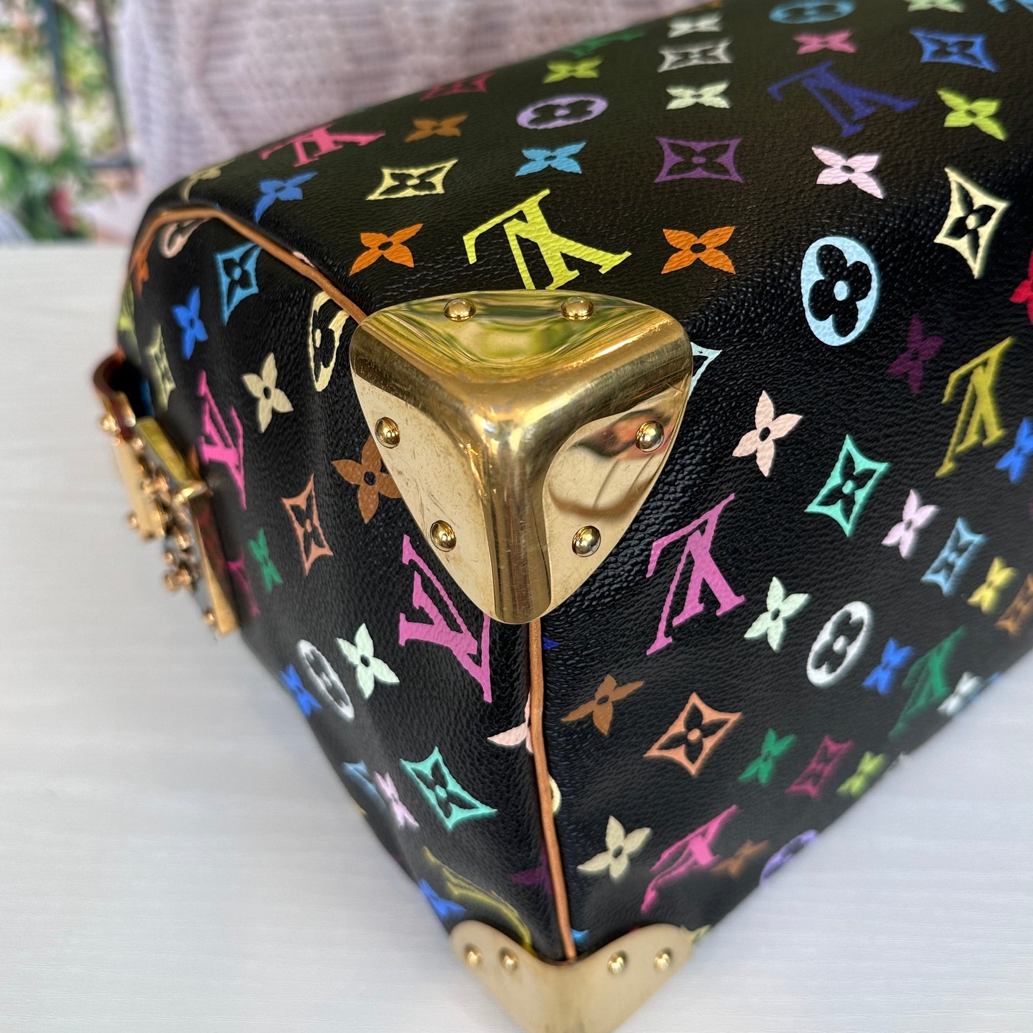Louis Vuitton Murakami Black Multicolor Speedy 30