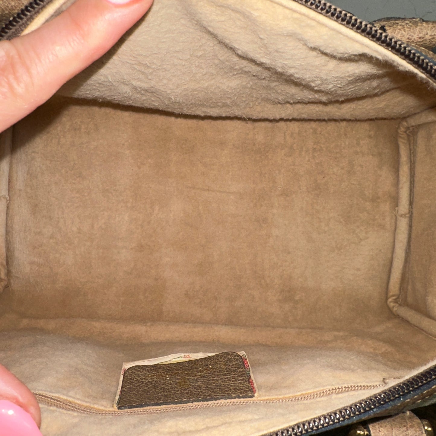 Gucci Vintage Supreme Sherry Boston Bag