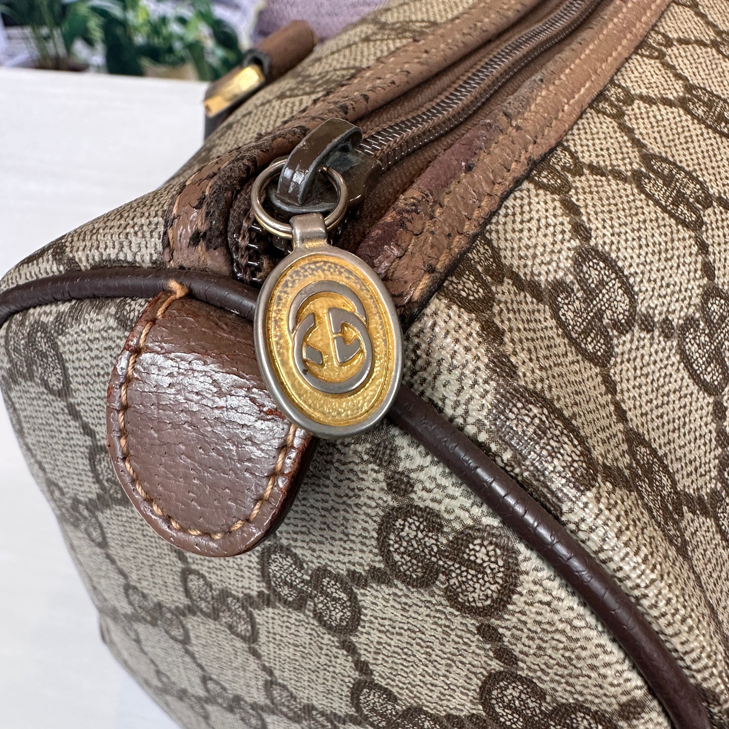 Gucci Vintage GG Boston Bag