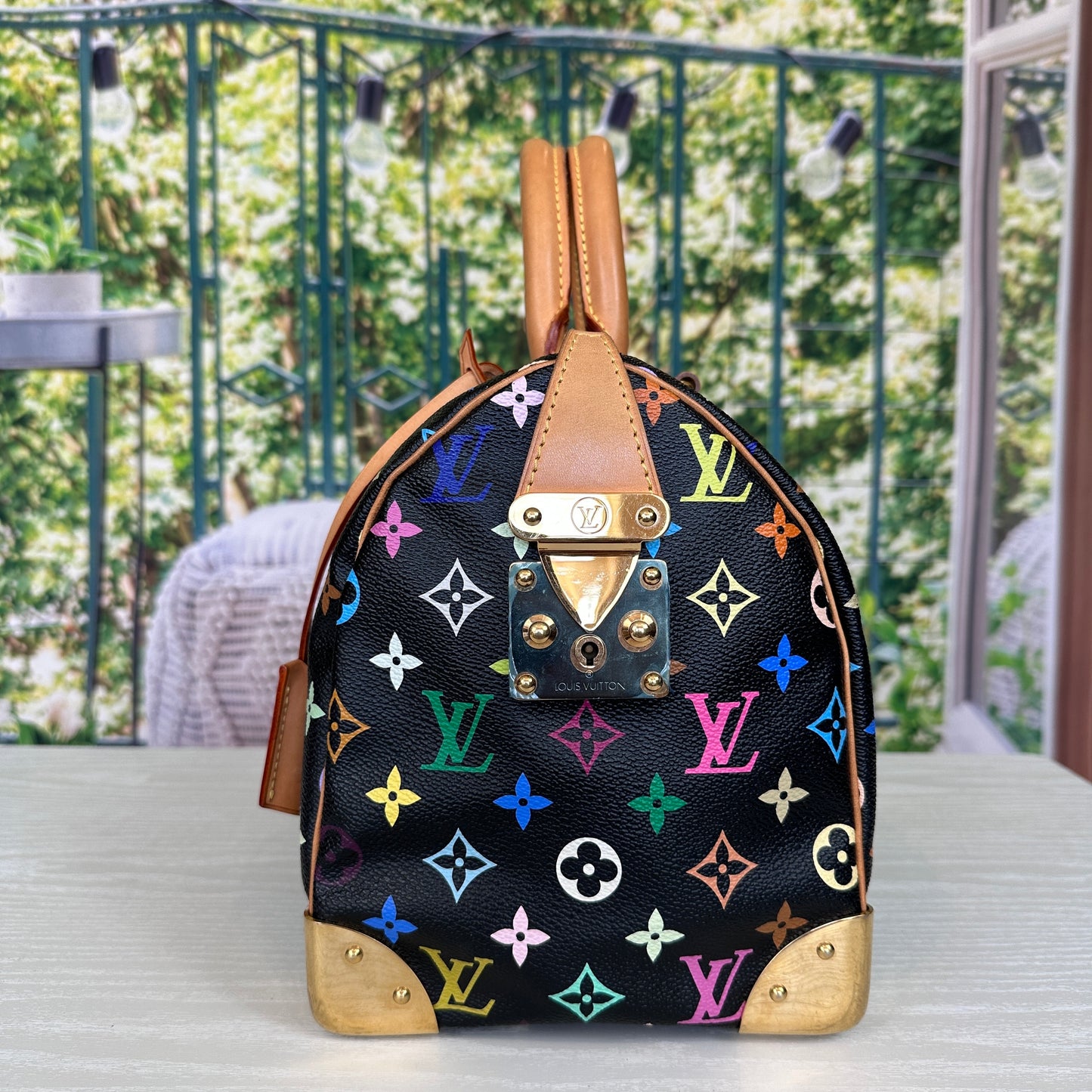 Louis Vuitton Murakami Black Multicolor Speedy 30