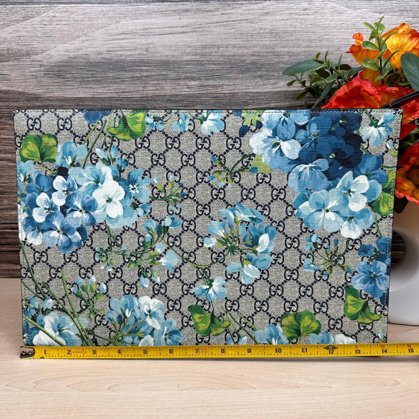 Gucci Blue Blooms Large Tablet Documents Holder