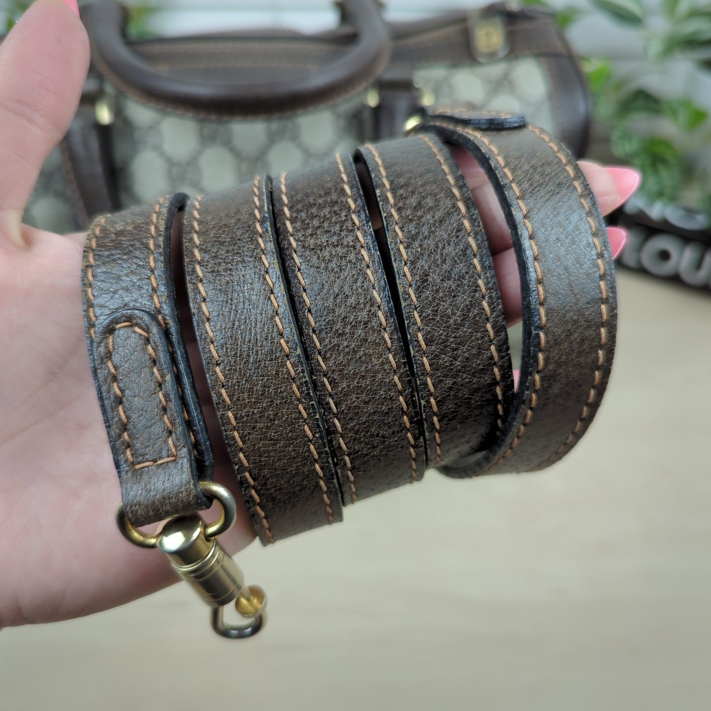 Gucci Vintage Two Way Boston Bag