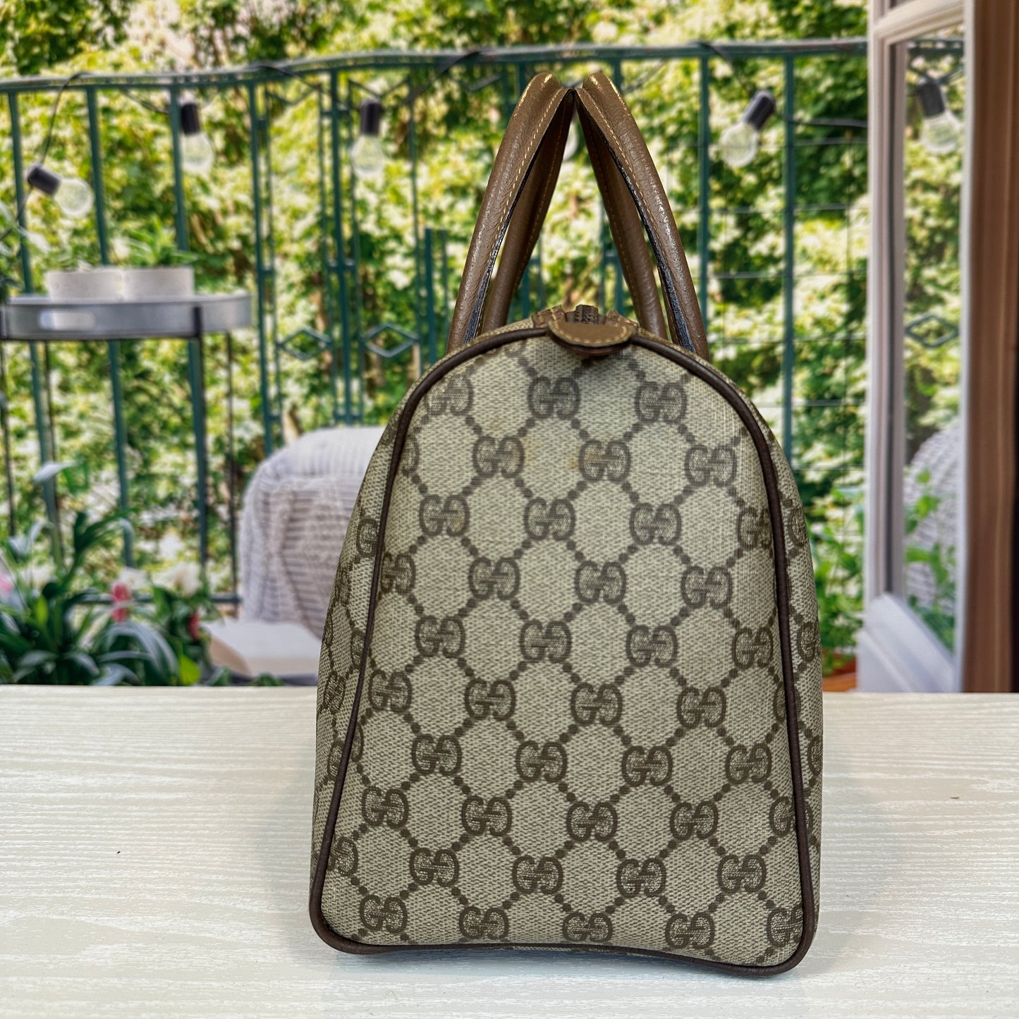 Gucci Vintage GG Boston Bag
