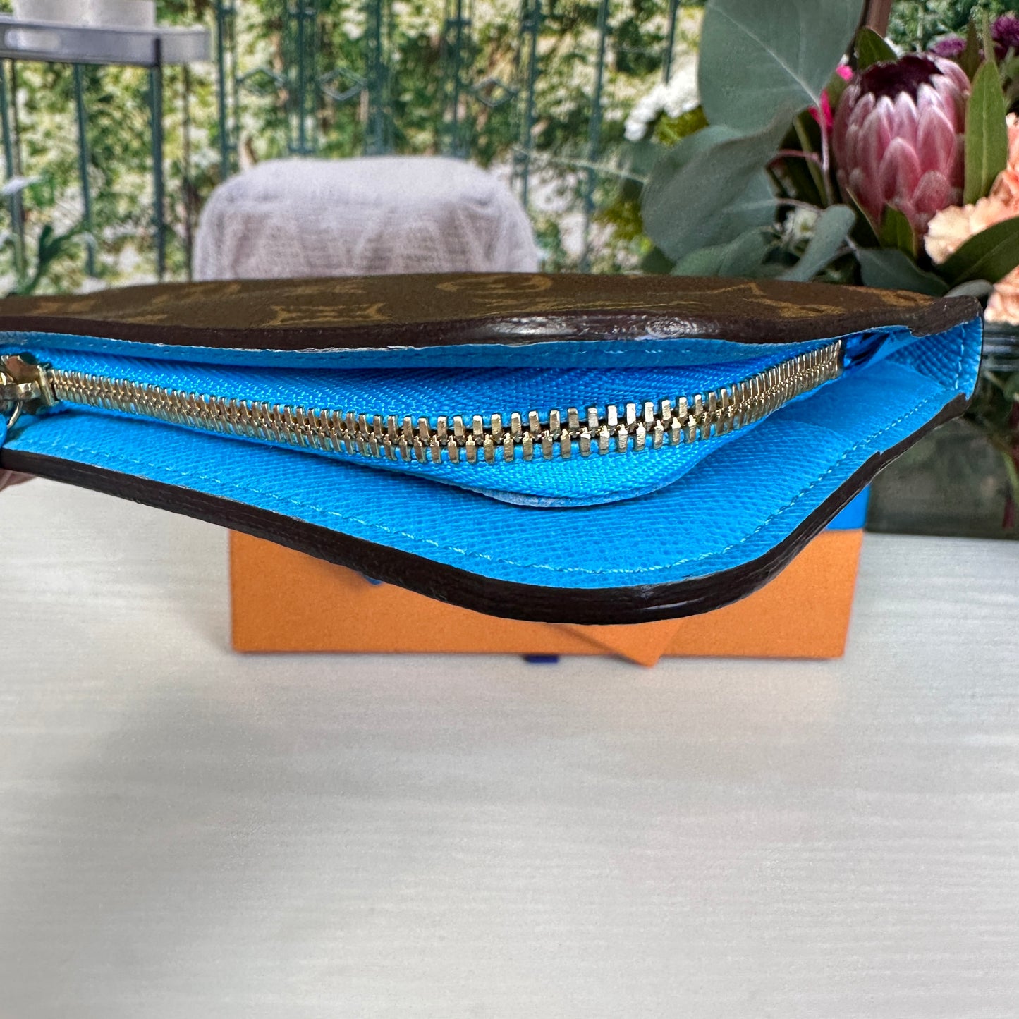 Louis Vuitton Rare Turquoise Blue Monogram Insolite Wallet