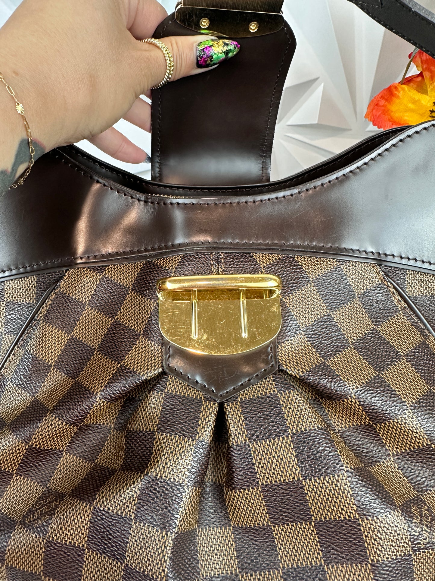 Louis Vuitton Damier Ebene Sistina MM