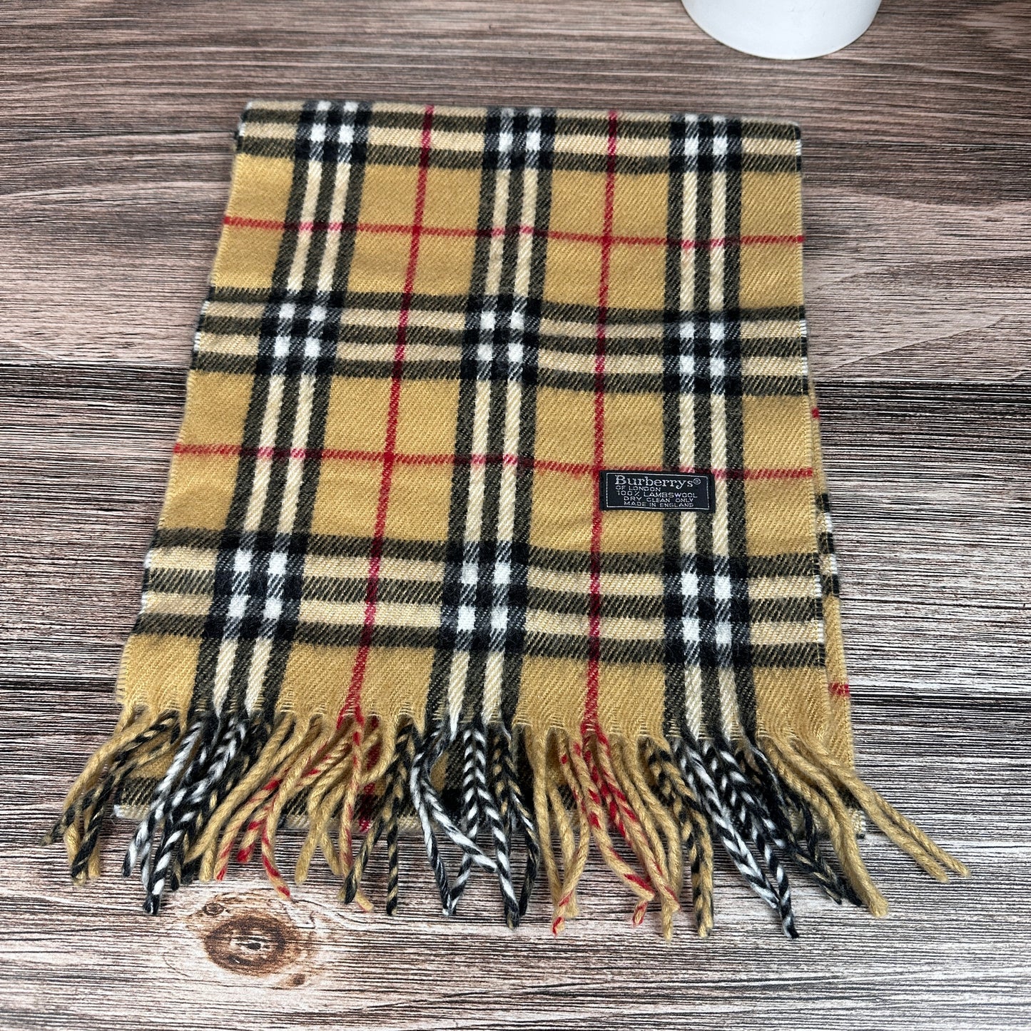 Burberry Check Scarf Beige