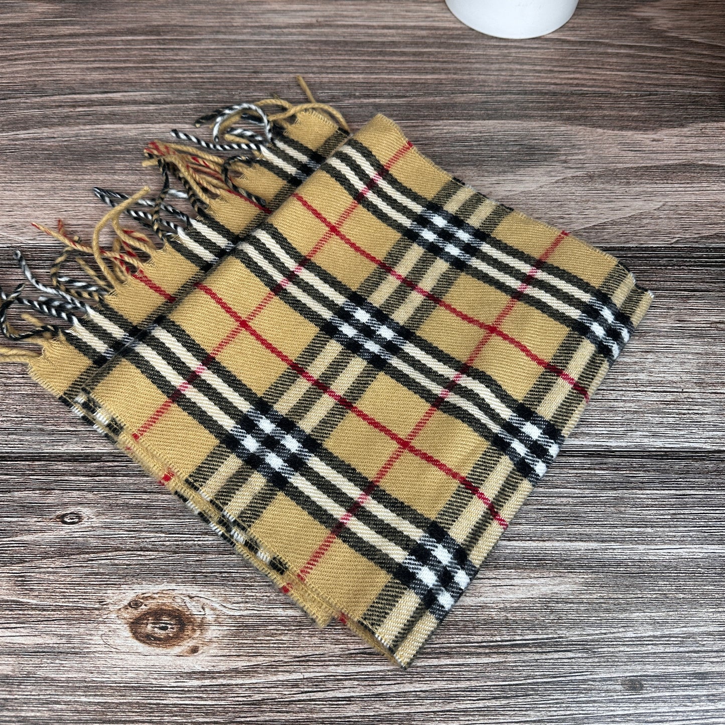 Burberry Check Scarf Beige