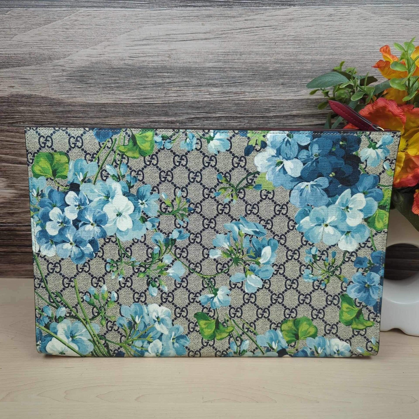 Gucci Blue Blooms Large Tablet Documents Holder