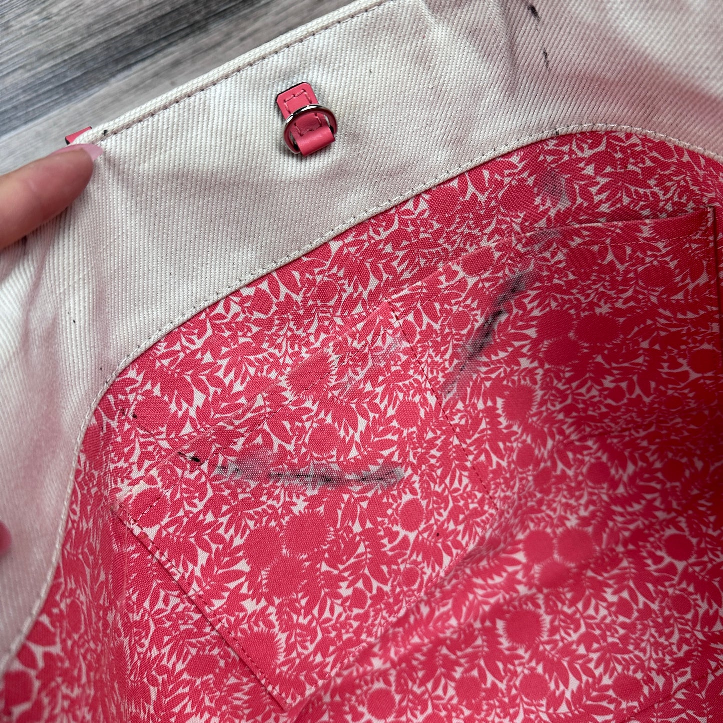 Louis Vuitton Corail Cotton Canvas Articles De Voyage Cabas MM Bag