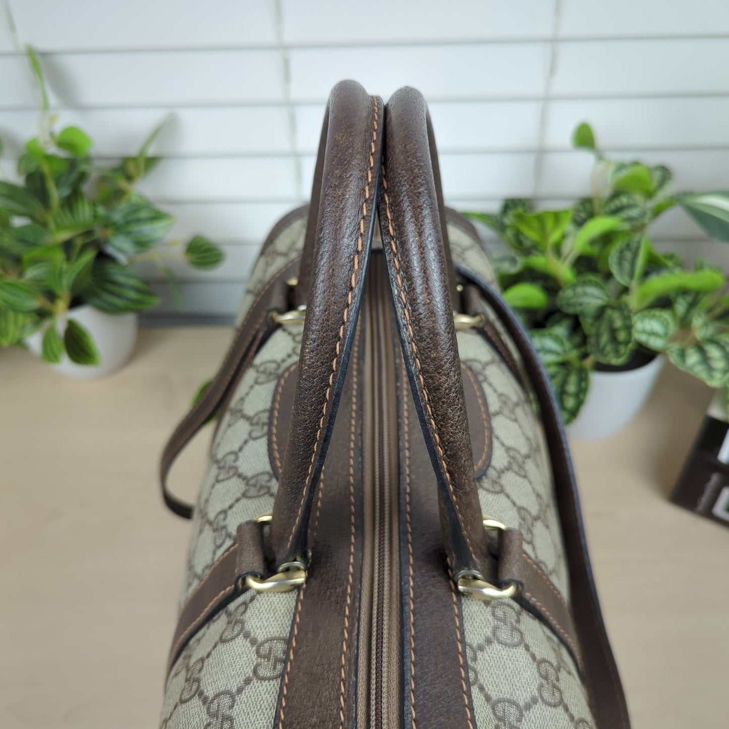 Gucci Vintage Two Way Boston Bag
