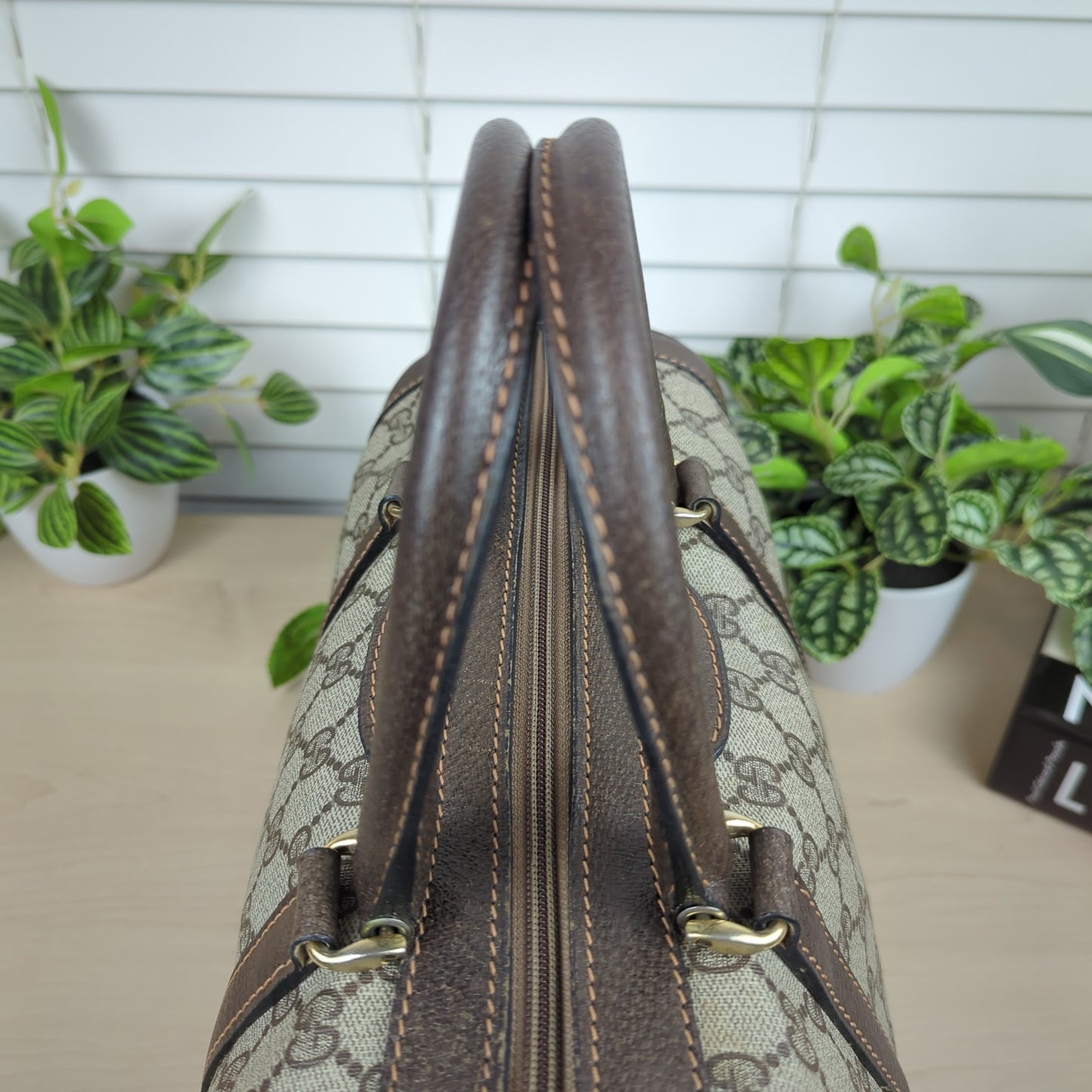 Gucci Vintage Two Way Boston Bag