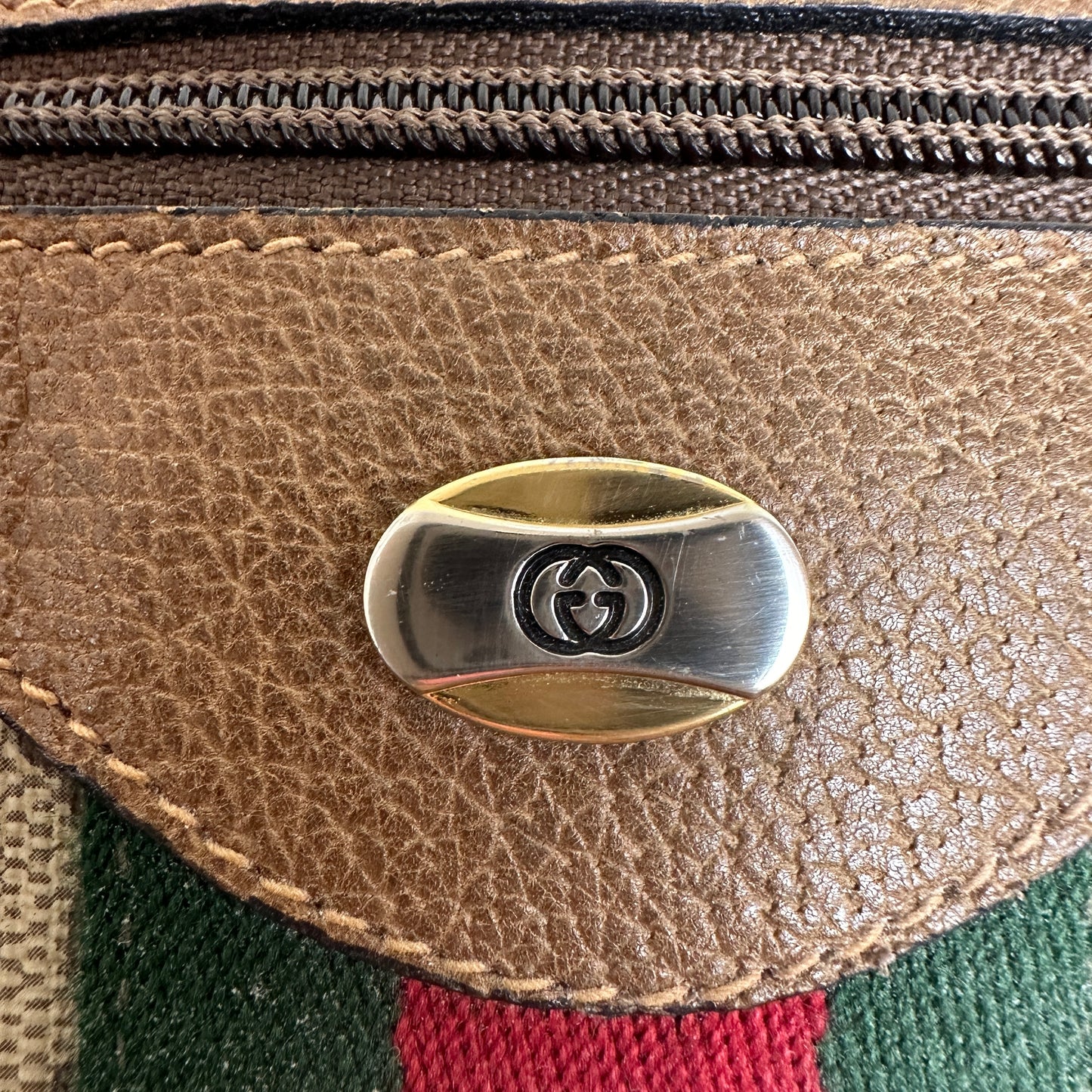 Gucci Vintage Supreme Sherry Boston Bag