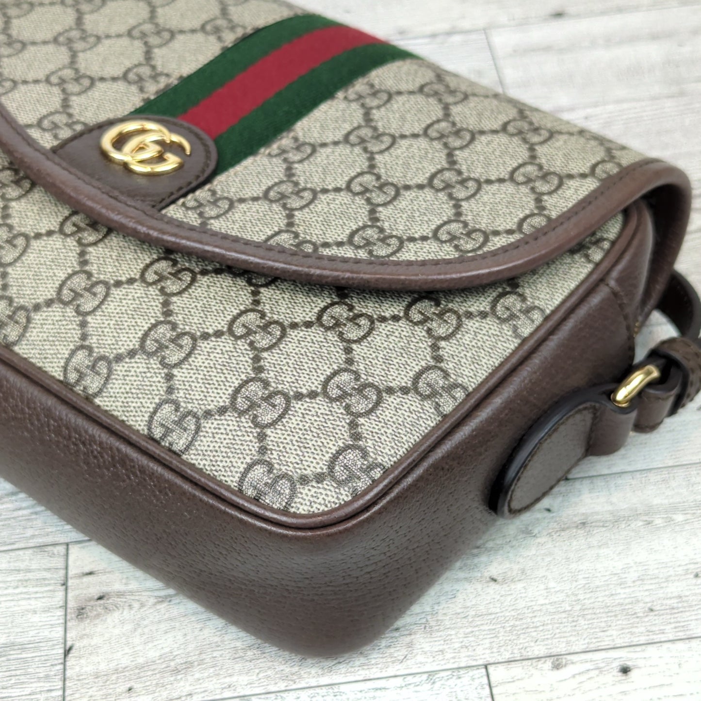 Gucci Embossed Initials Ophidia Shoulder Bag