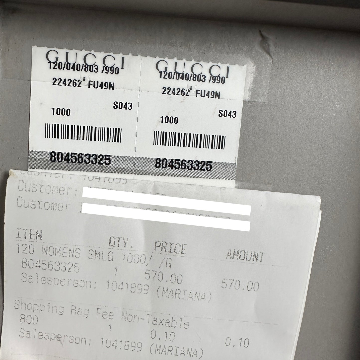 Gucci Black GG Imprime Coated Canvas Wallet on Chain