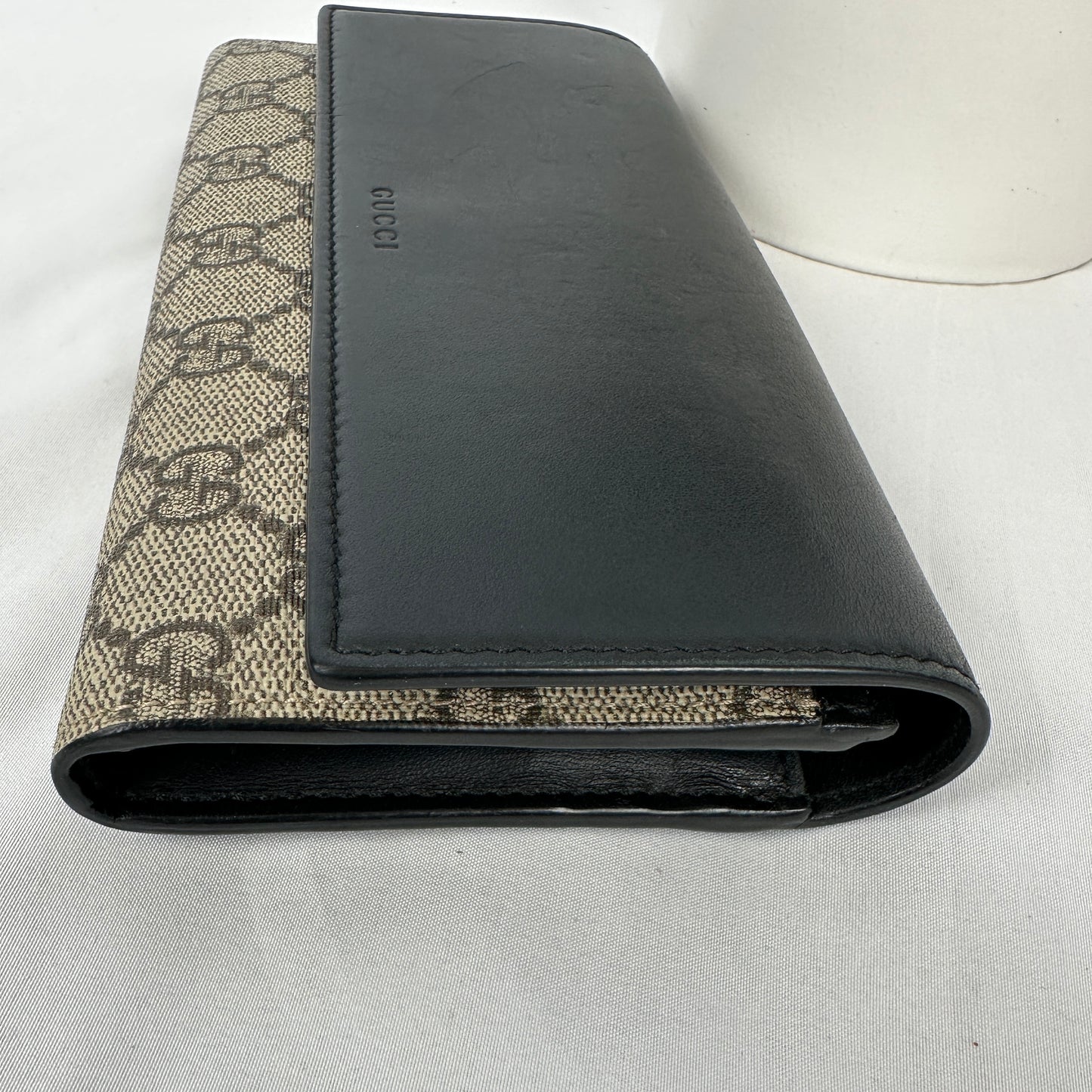 Gucci GG Supreme Continental Wallet Black