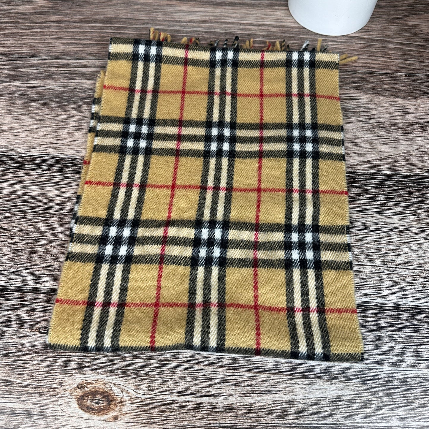 Burberry Check Scarf Beige
