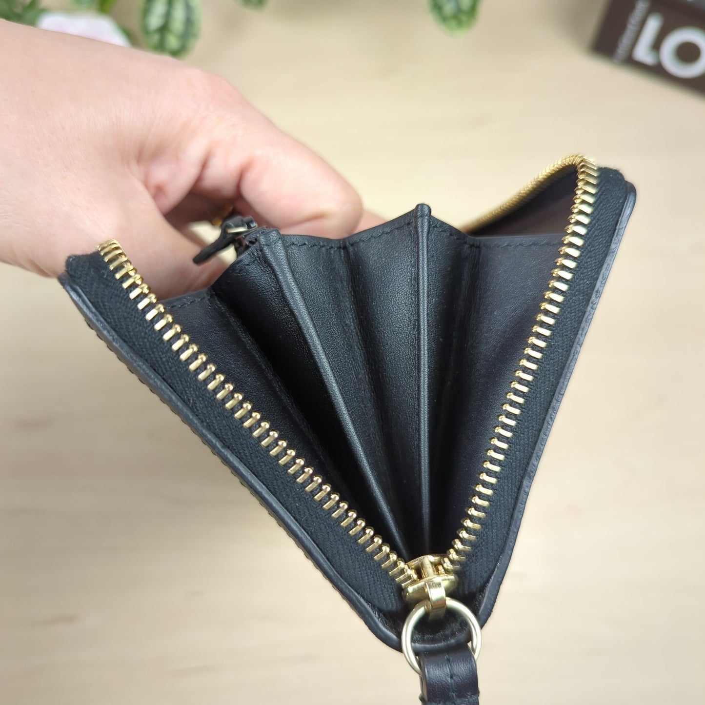 Gucci Original GG Web Zip Around Wallet