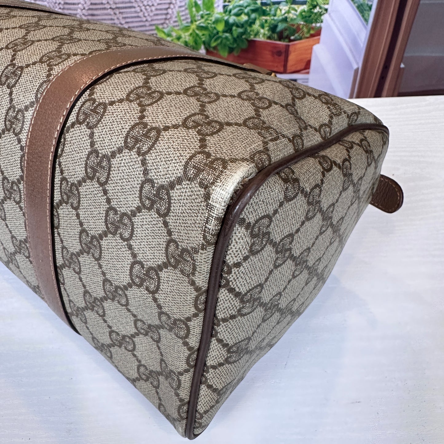 Gucci Vintage GG Boston Bag