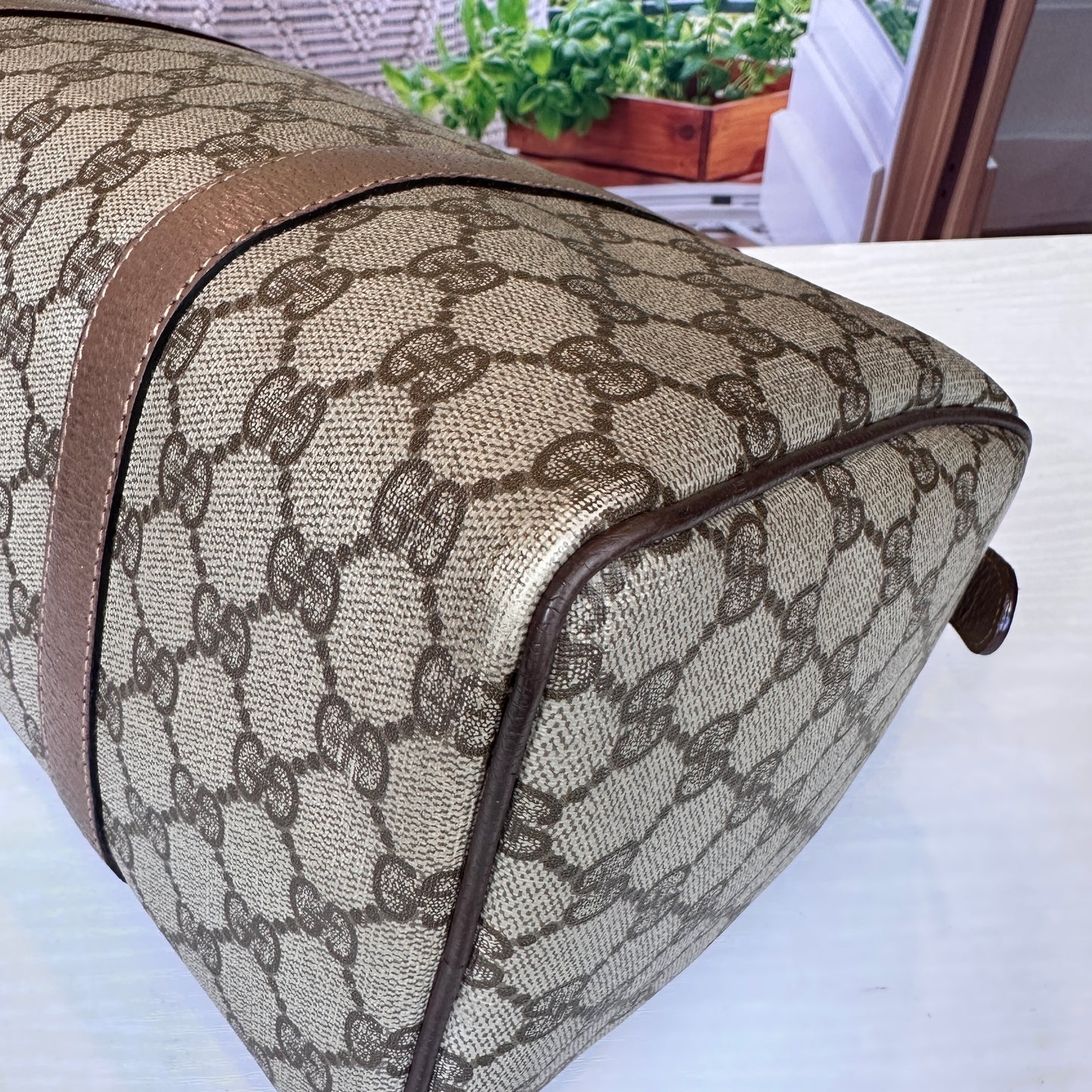 Gucci Vintage GG Boston Bag