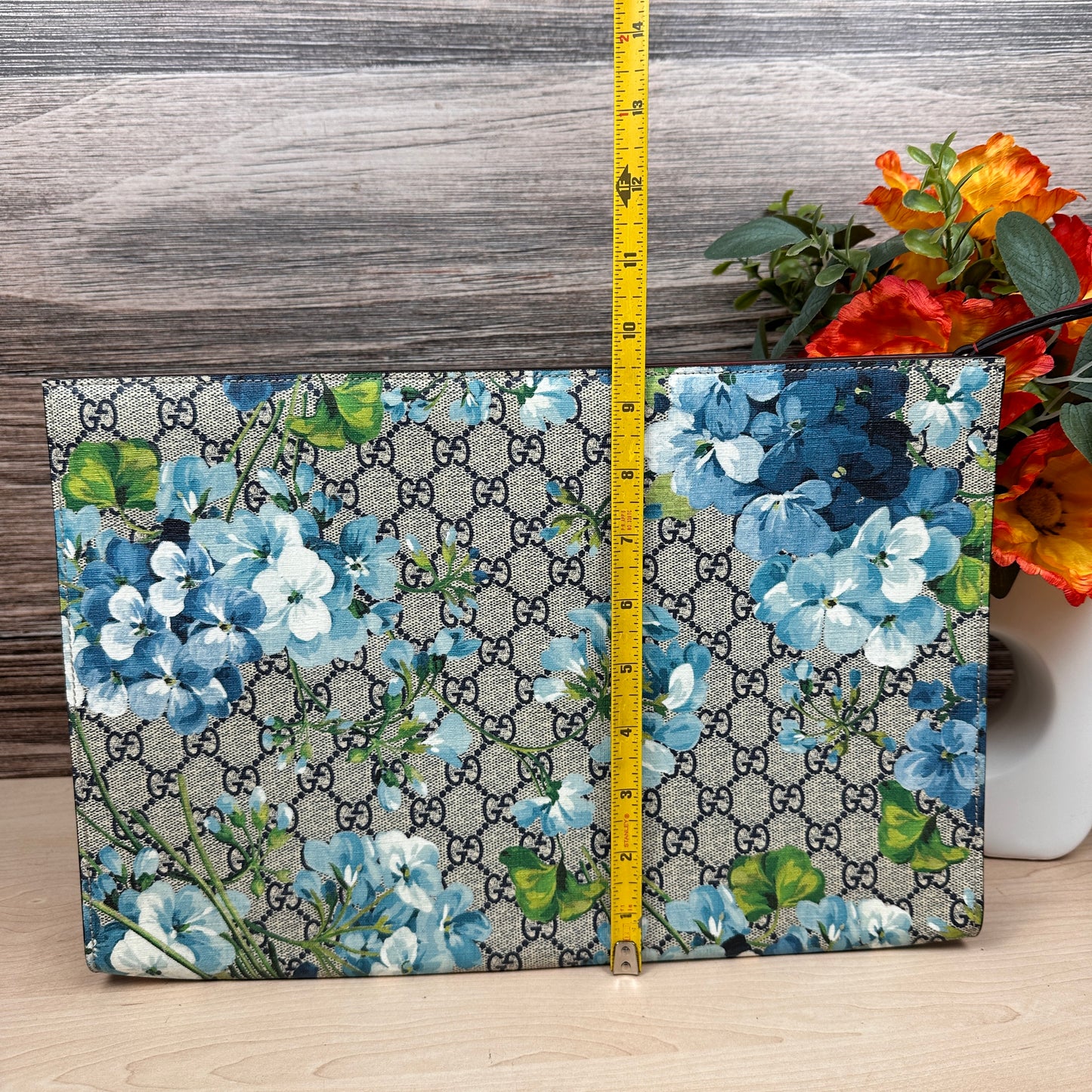 Gucci Blue Blooms Large Tablet Documents Holder