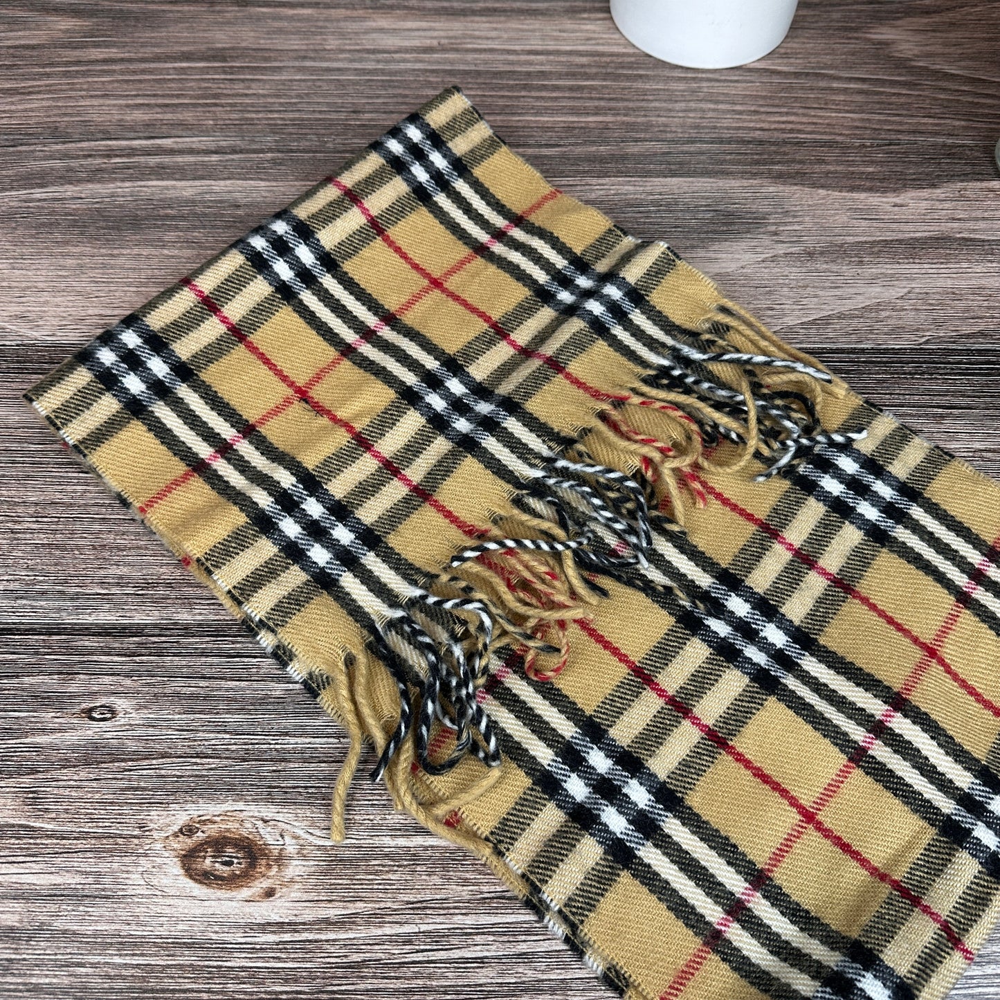 Burberry Check Scarf Beige