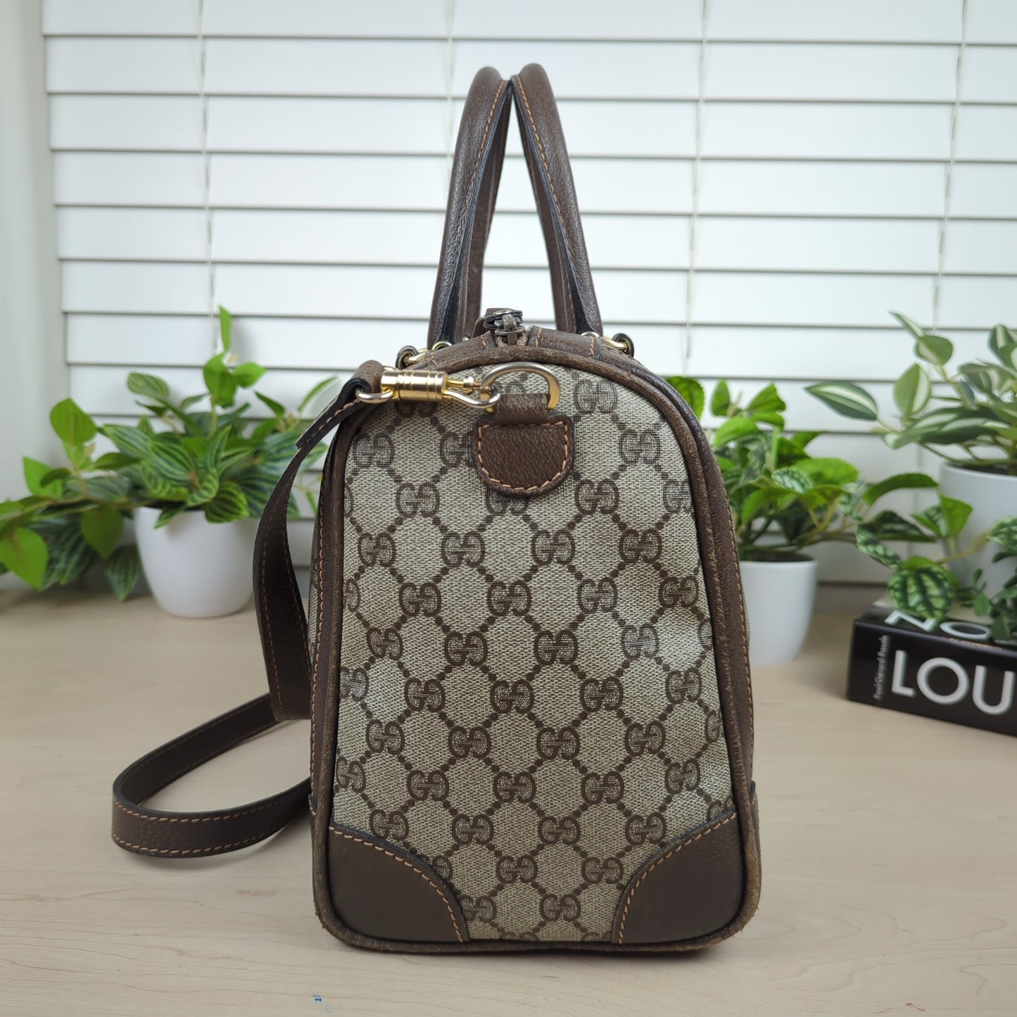 Gucci Vintage Two Way Boston Bag