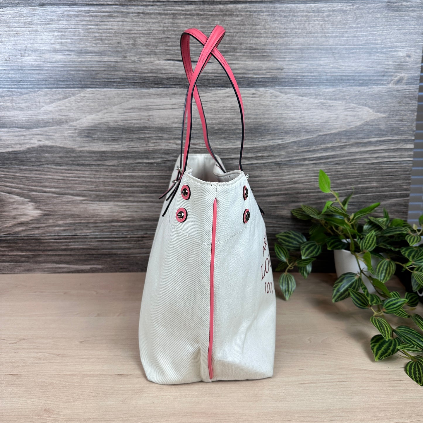Louis Vuitton Corail Cotton Canvas Articles De Voyage Cabas MM Bag