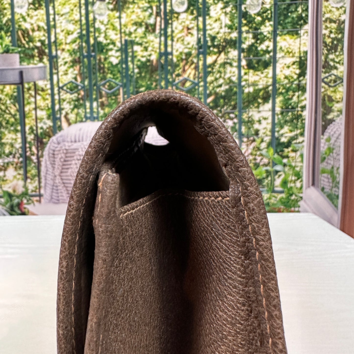 Gucci Brown GG Supreme Web Clutch Bag