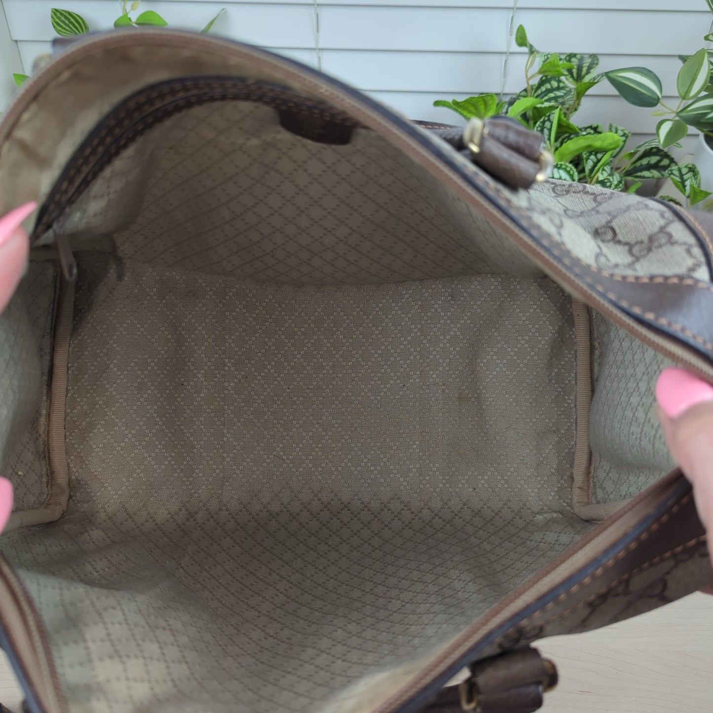 Gucci Vintage Two Way Boston Bag
