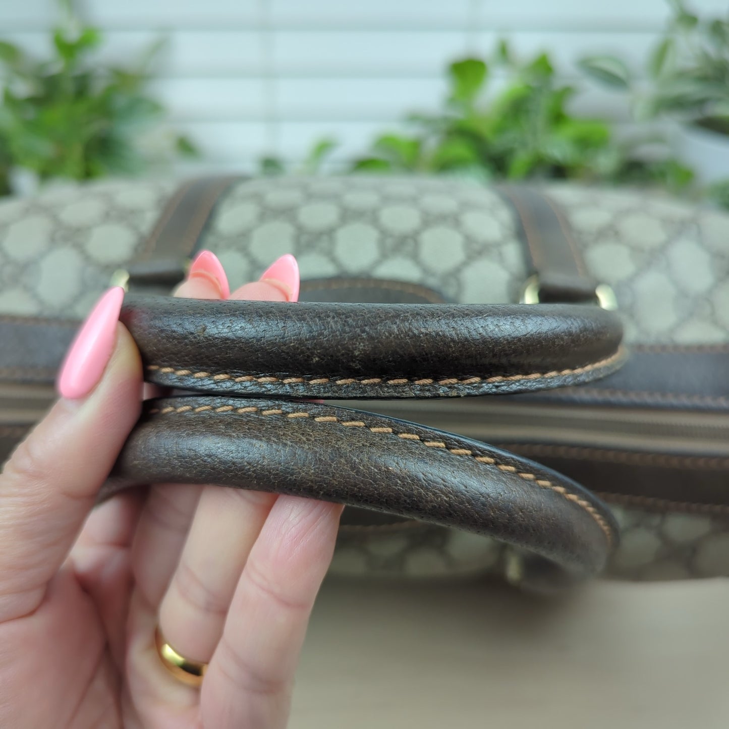 Gucci Vintage Two Way Boston Bag