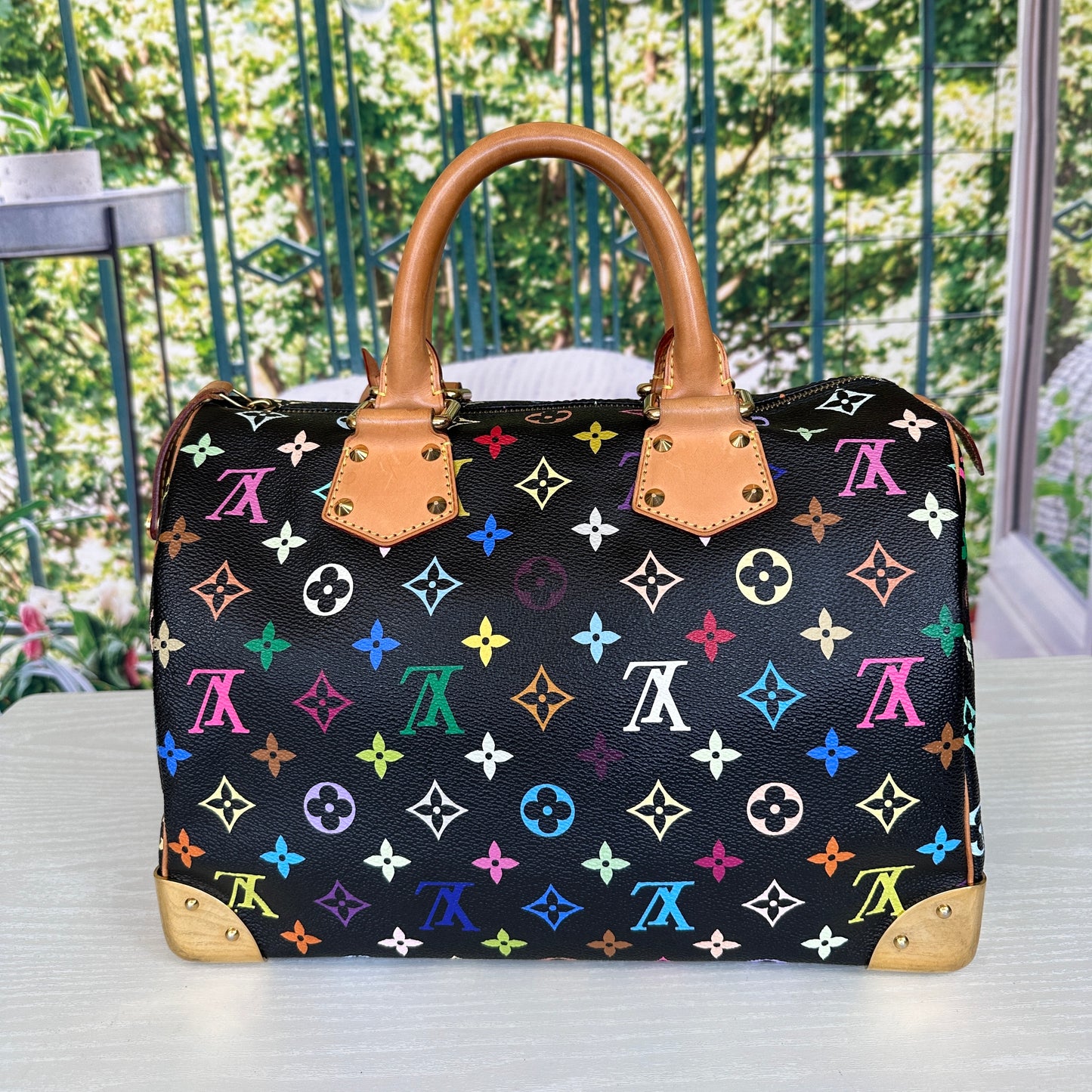 Louis Vuitton Murakami Black Multicolor Speedy 30