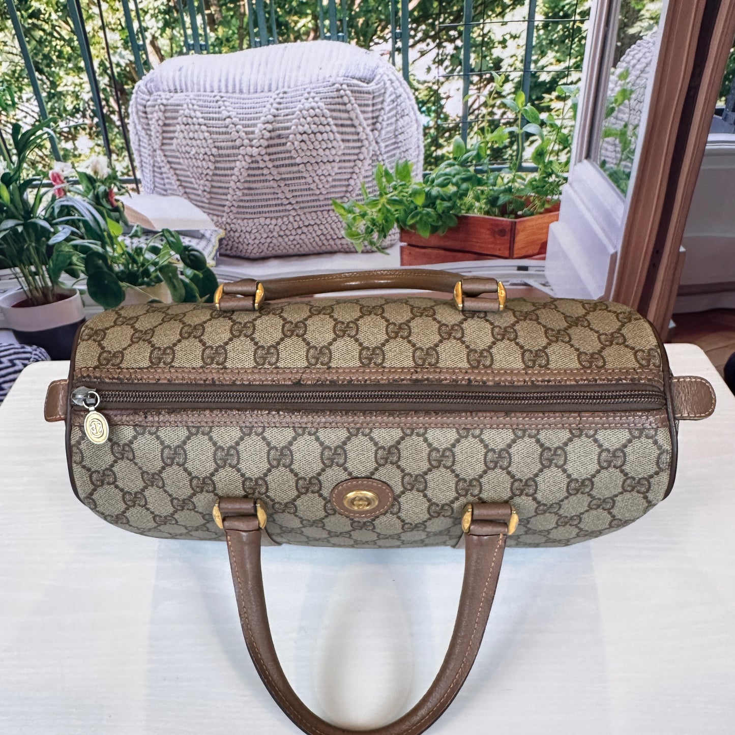 Gucci Vintage GG Boston Bag