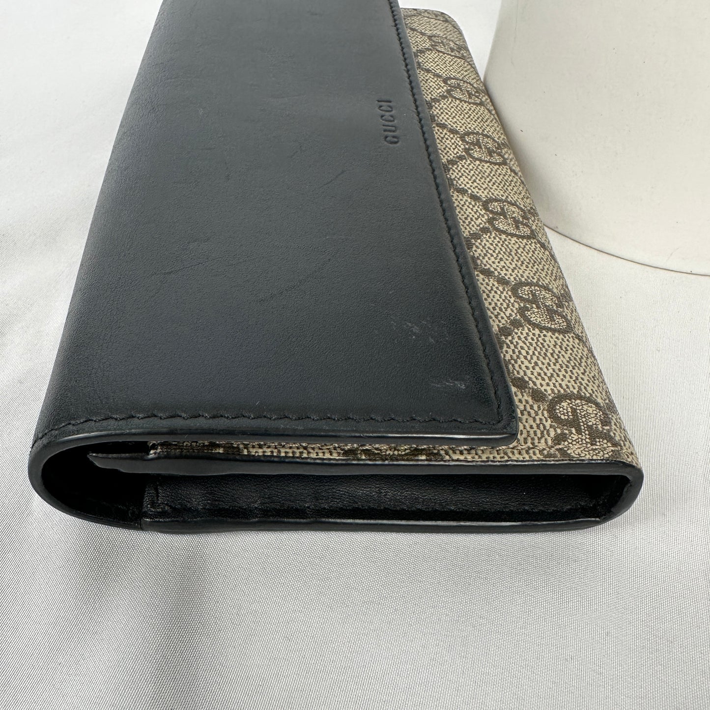 Gucci GG Supreme Continental Wallet Black