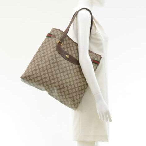 Gucci Beige GG Supreme Monogram Canvas Tote bag